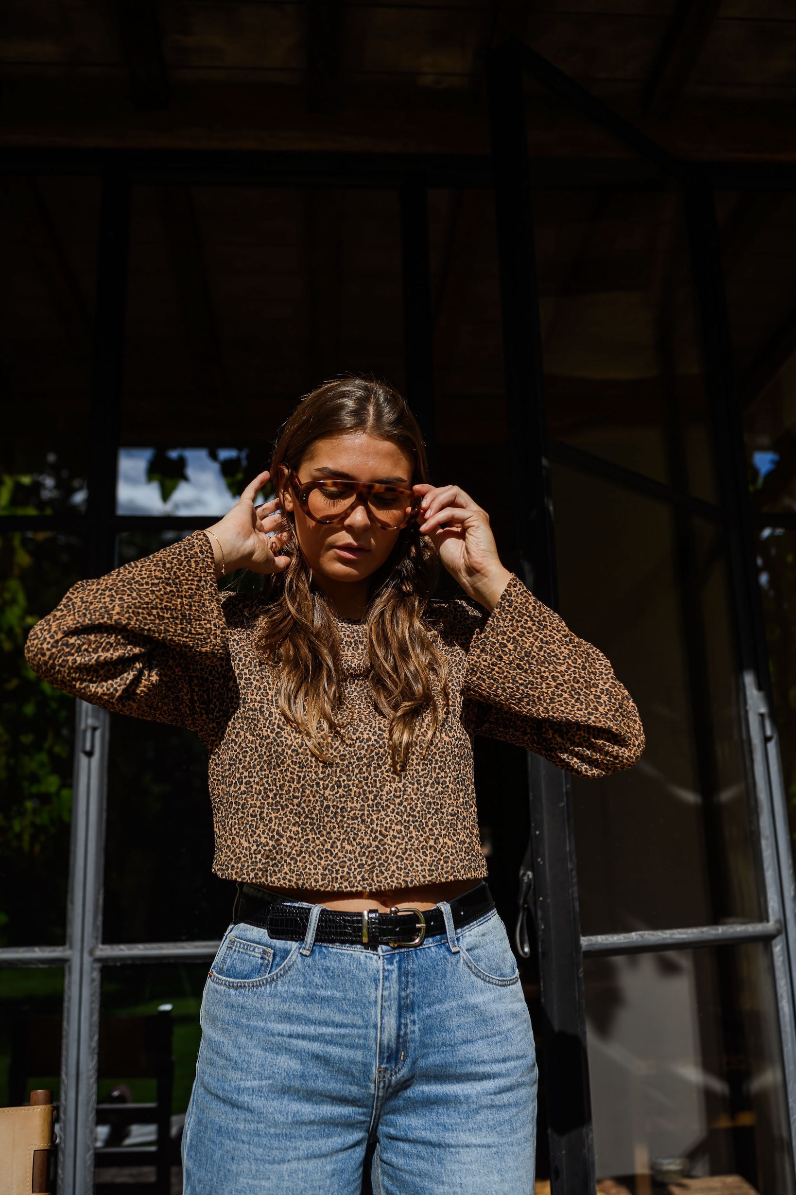 Leopard Analy Blouse