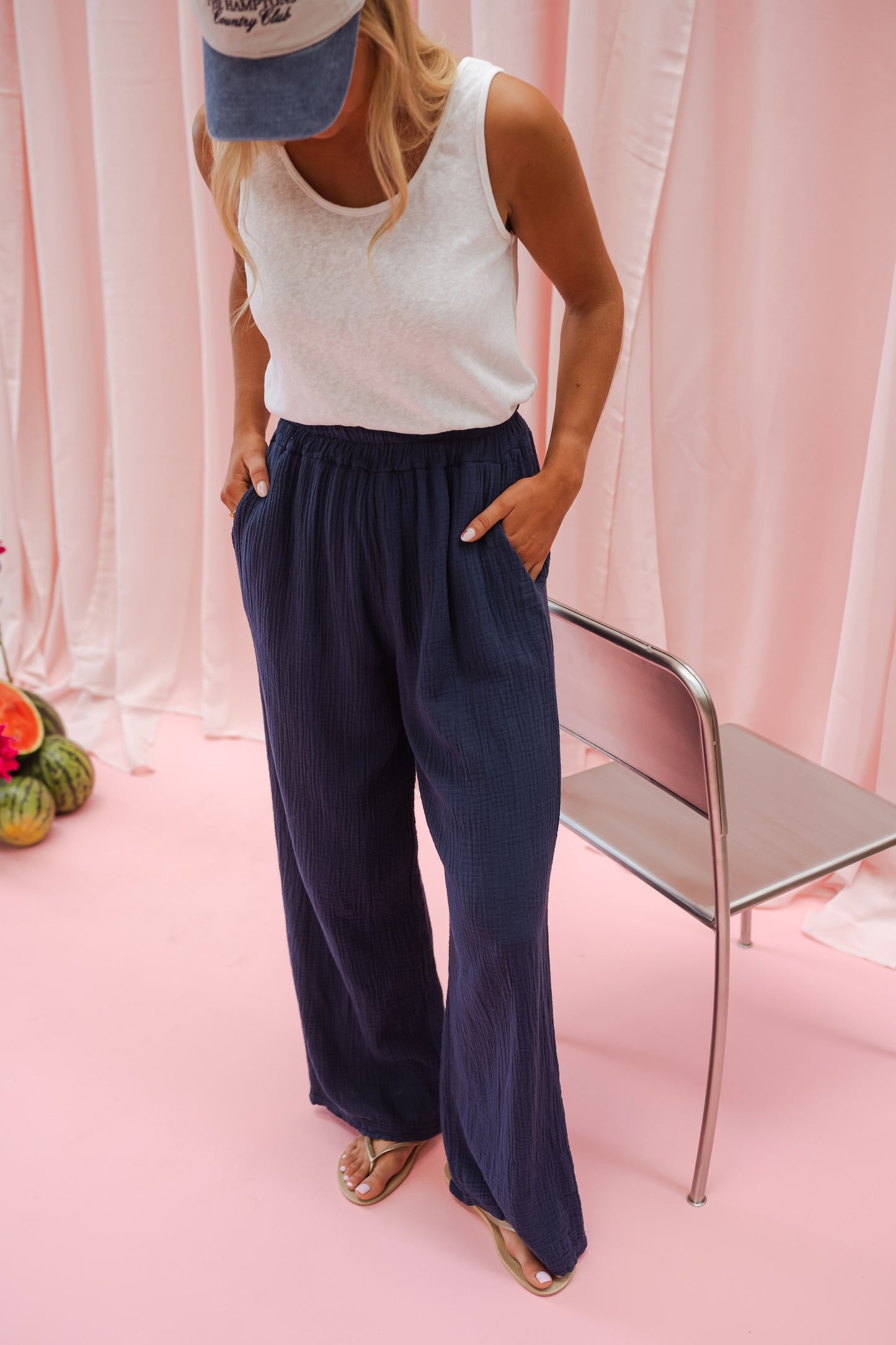 Midnight Blue Milly Pants