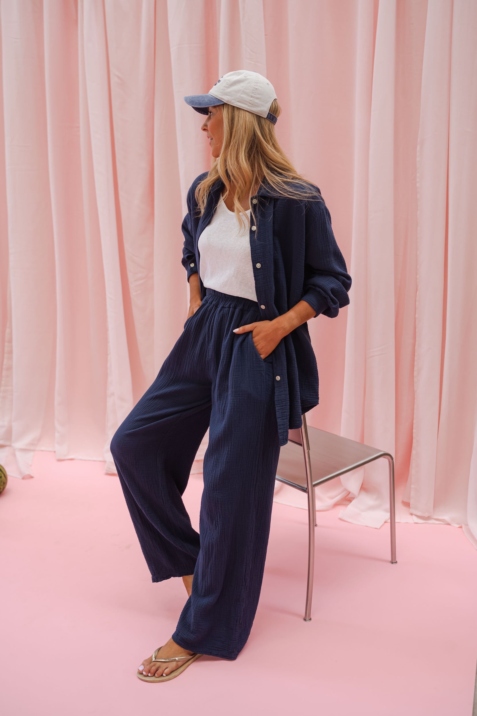 Midnight Blue Milly Pants