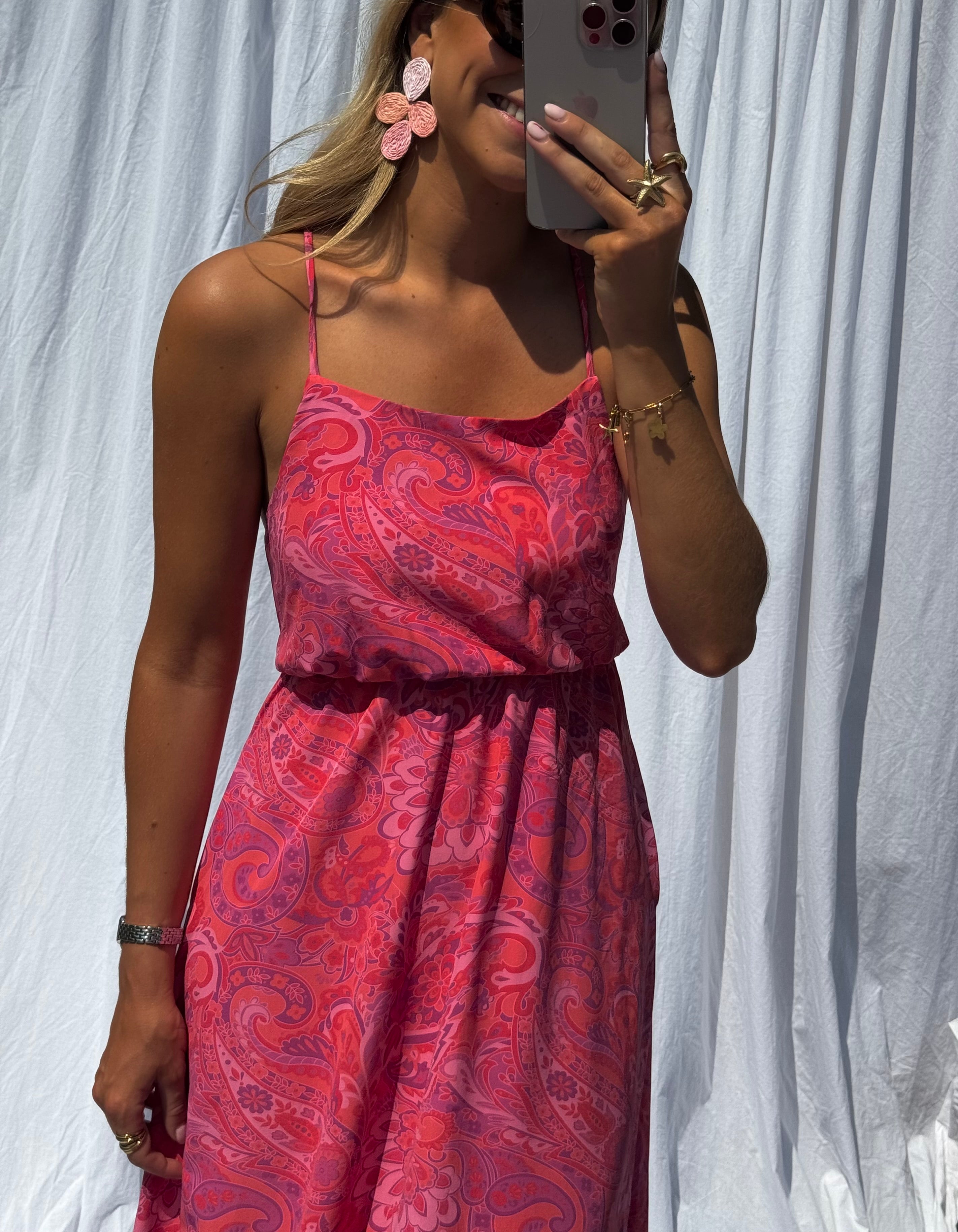 Red and Purple Anya Dress