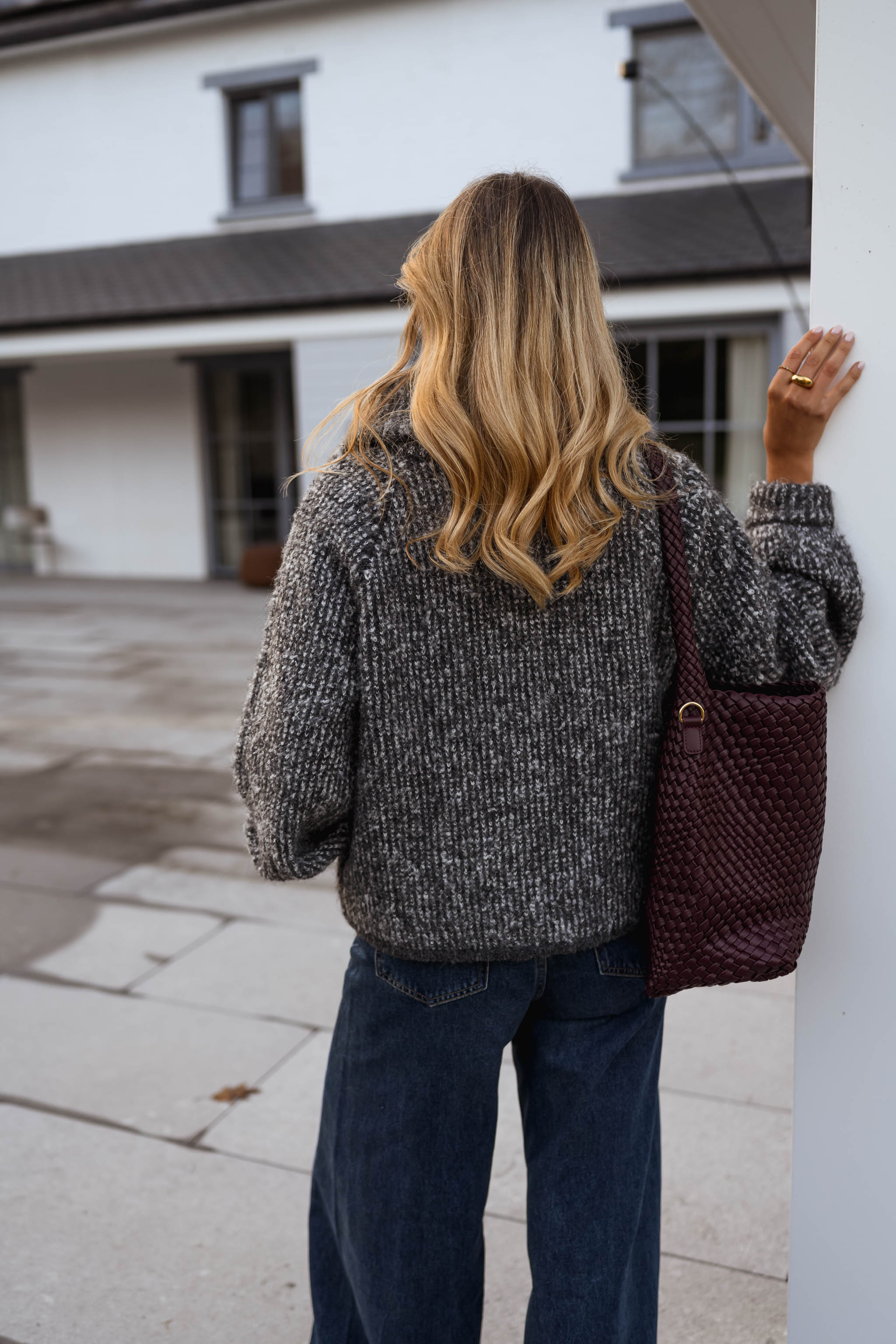 Mottled Grey Feyre Cardigan