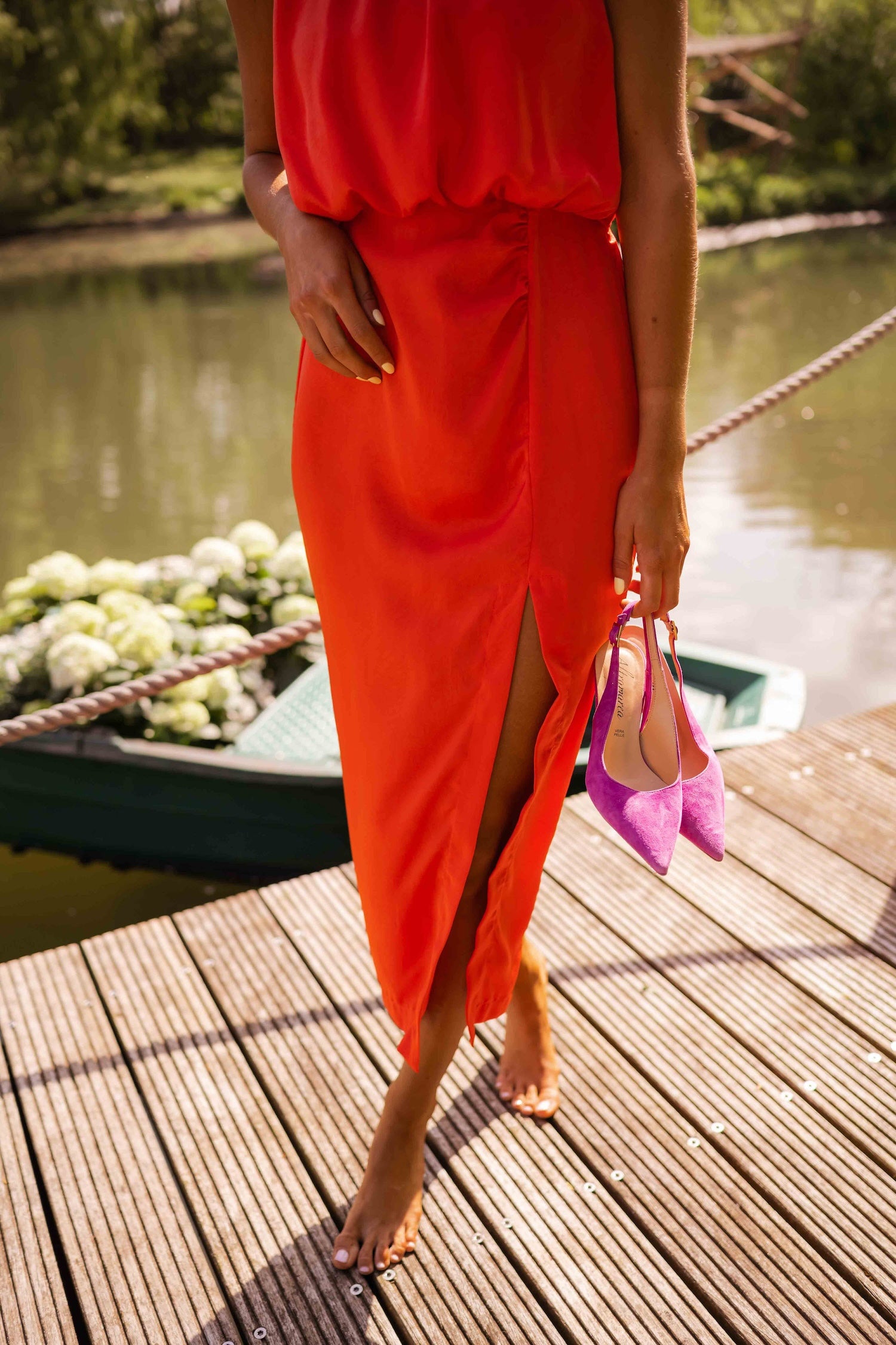 Orange Tory Dress
