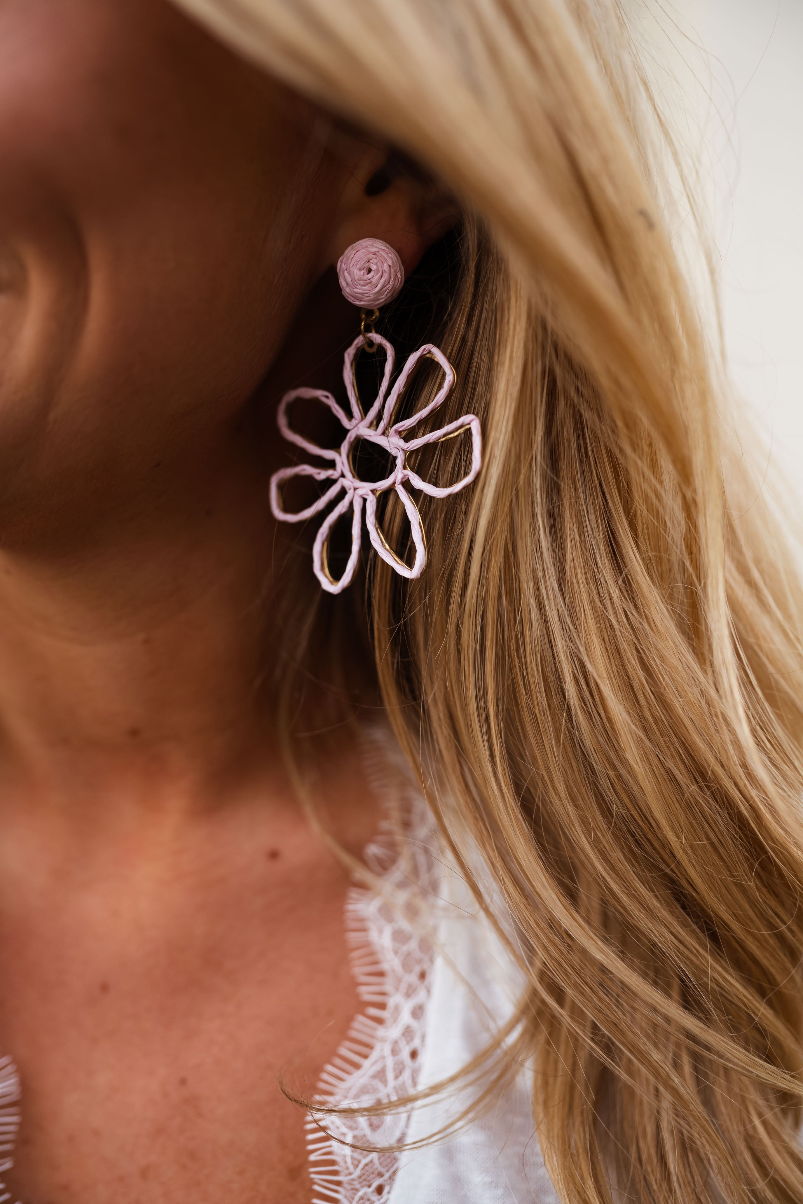Pink Anik Earrings
