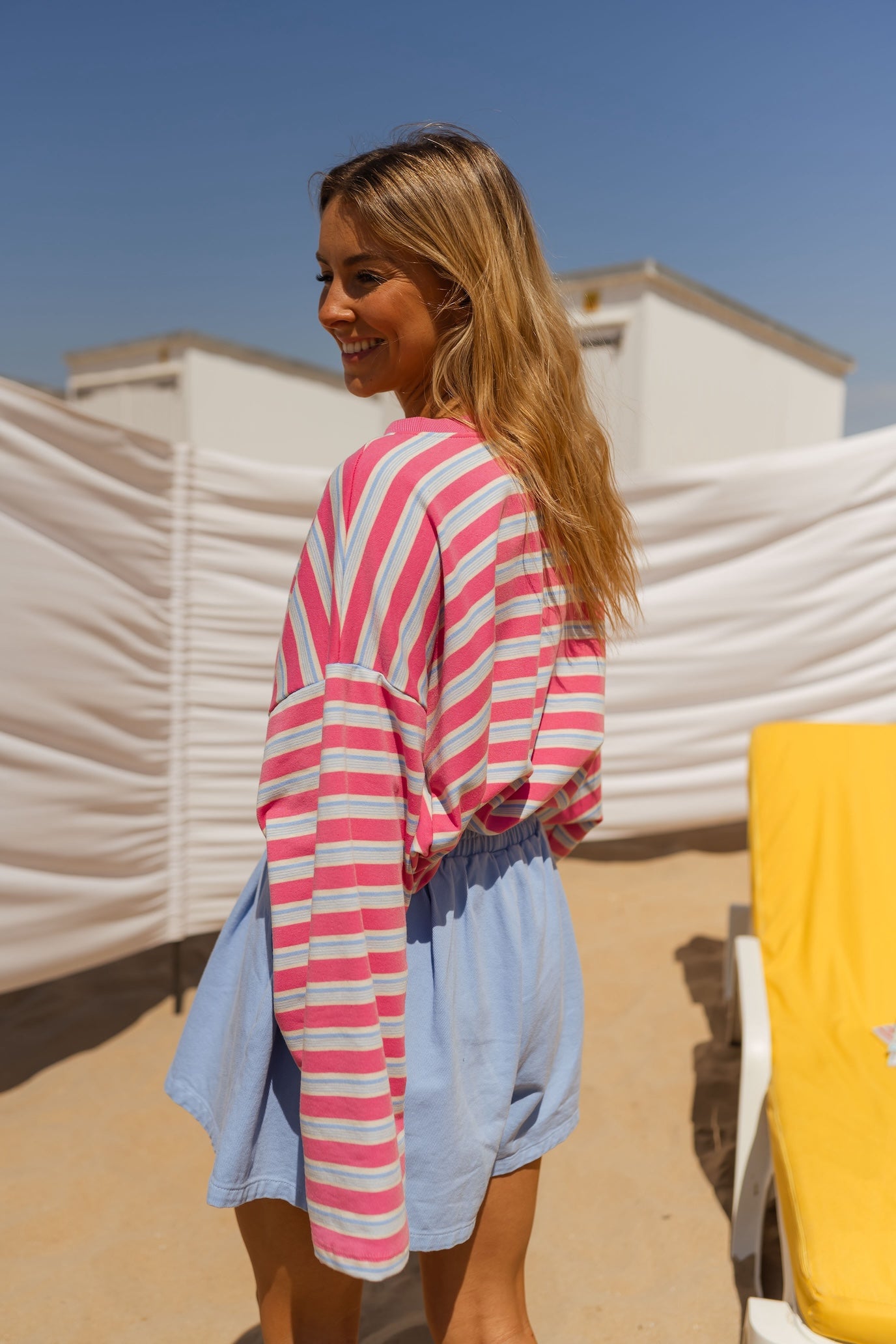 Pink and Blue Dorota T-shirt