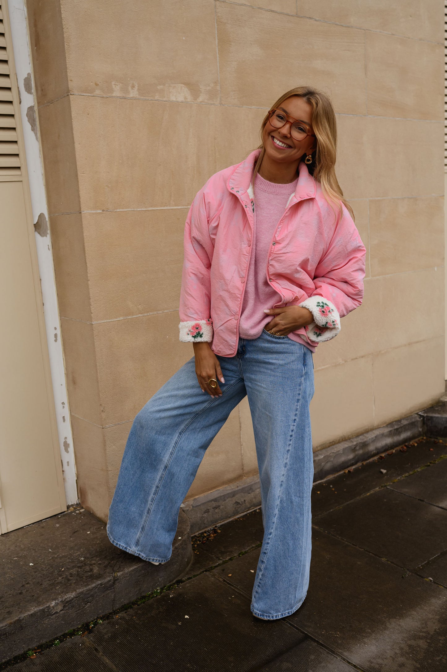 Pink and Ecru Martina Jacket