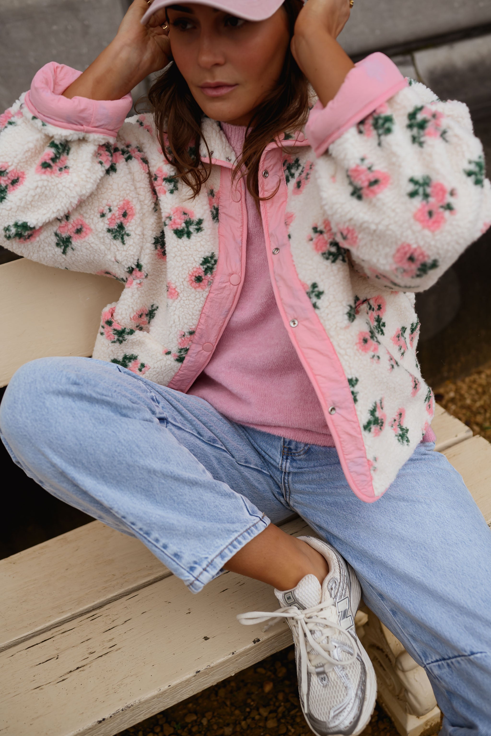 Pink and Ecru Martina Jacket