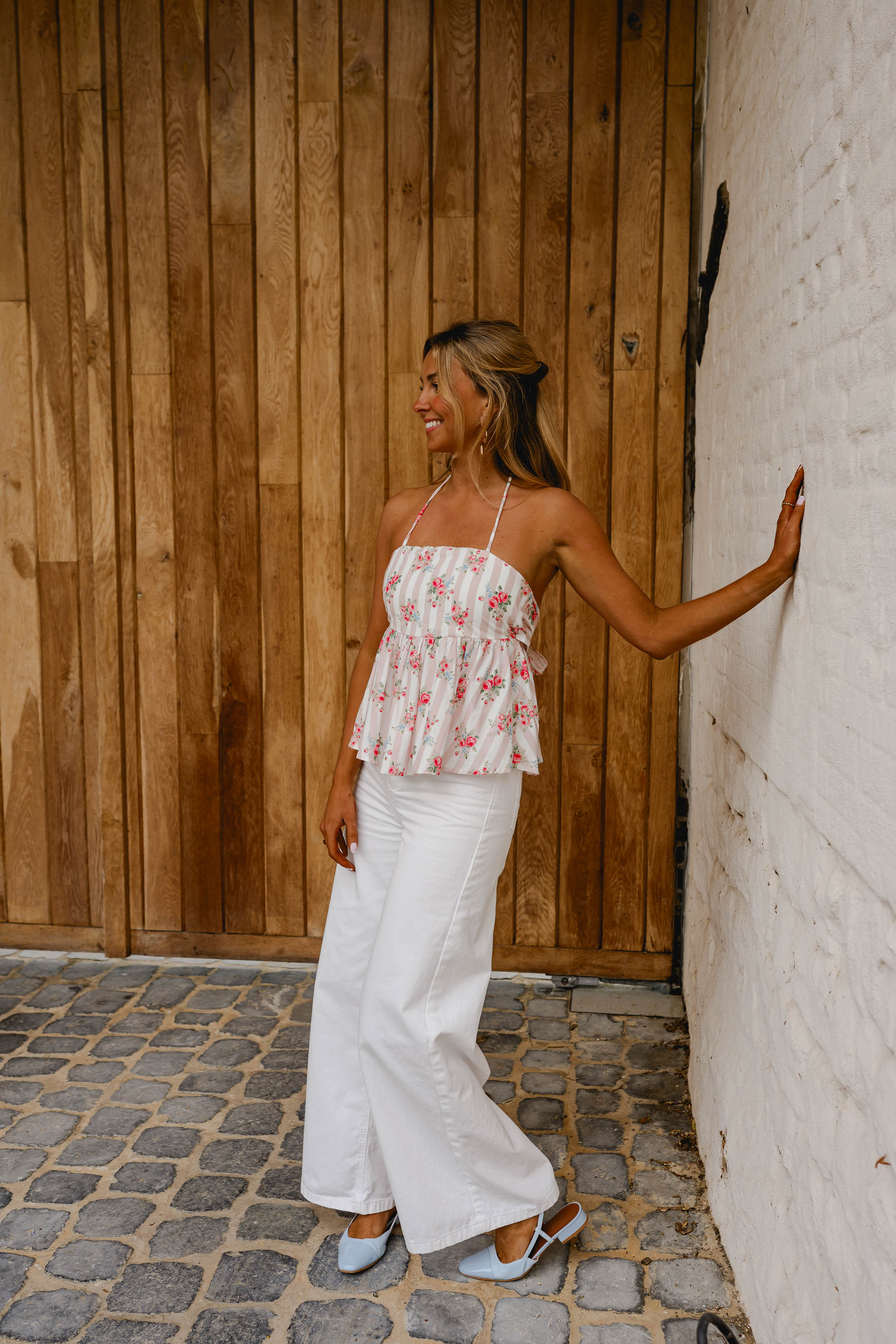 Pink Floral Nonoh Top