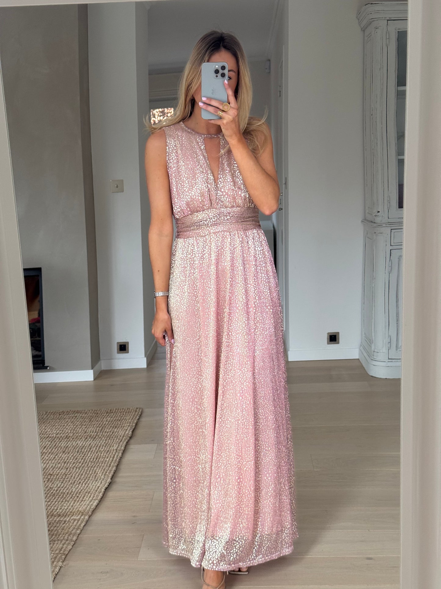 Pink and Gold Cloe Dress