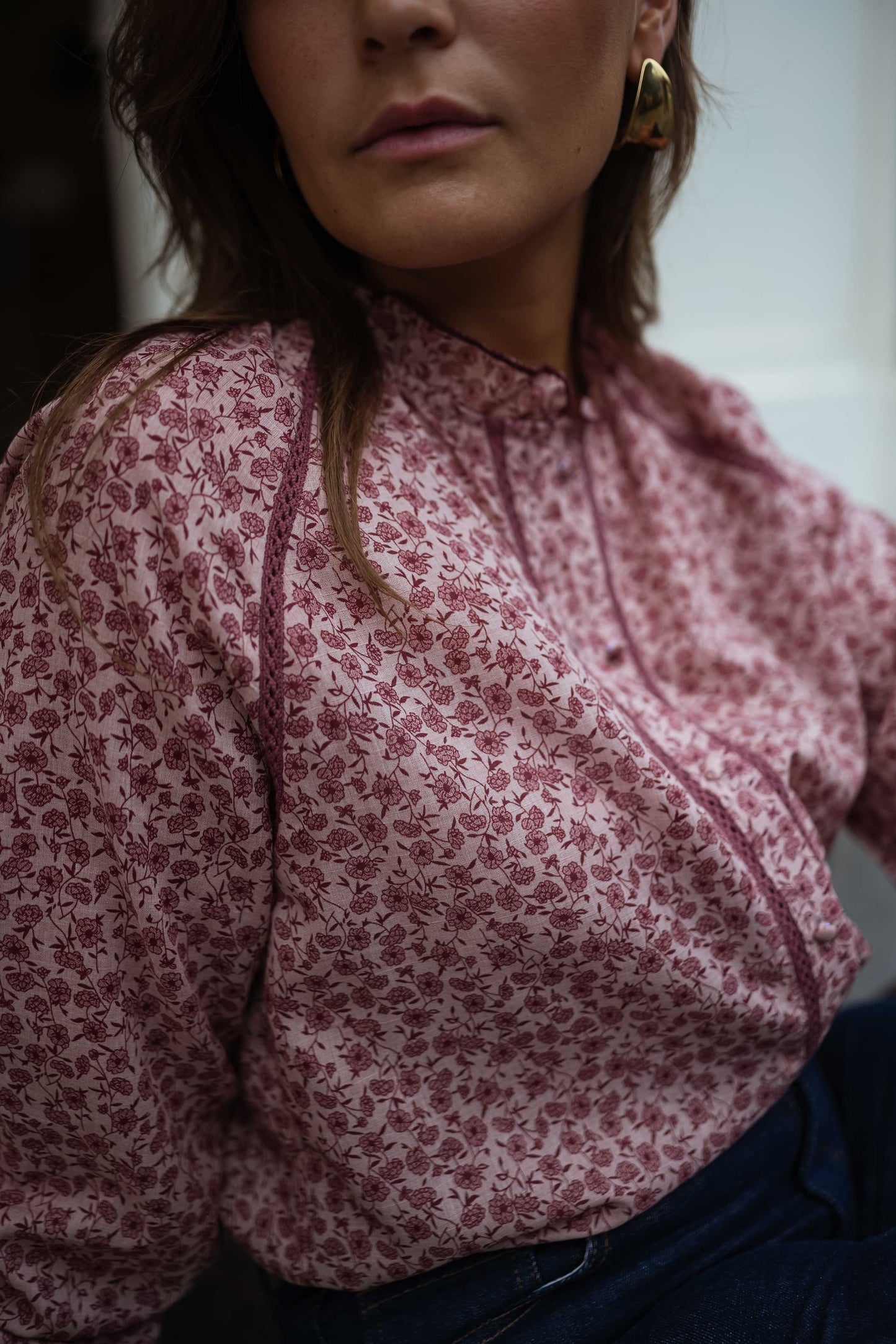 Pink Patterned Natacha Shirt