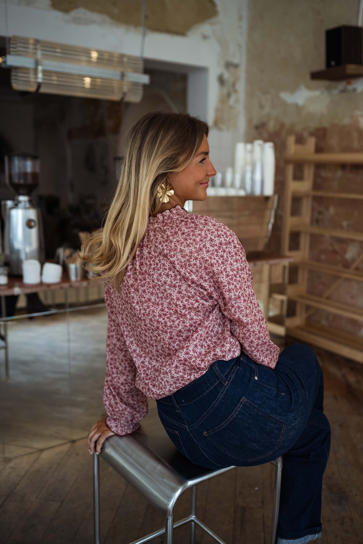 Pink Patterned Natacha Shirt
