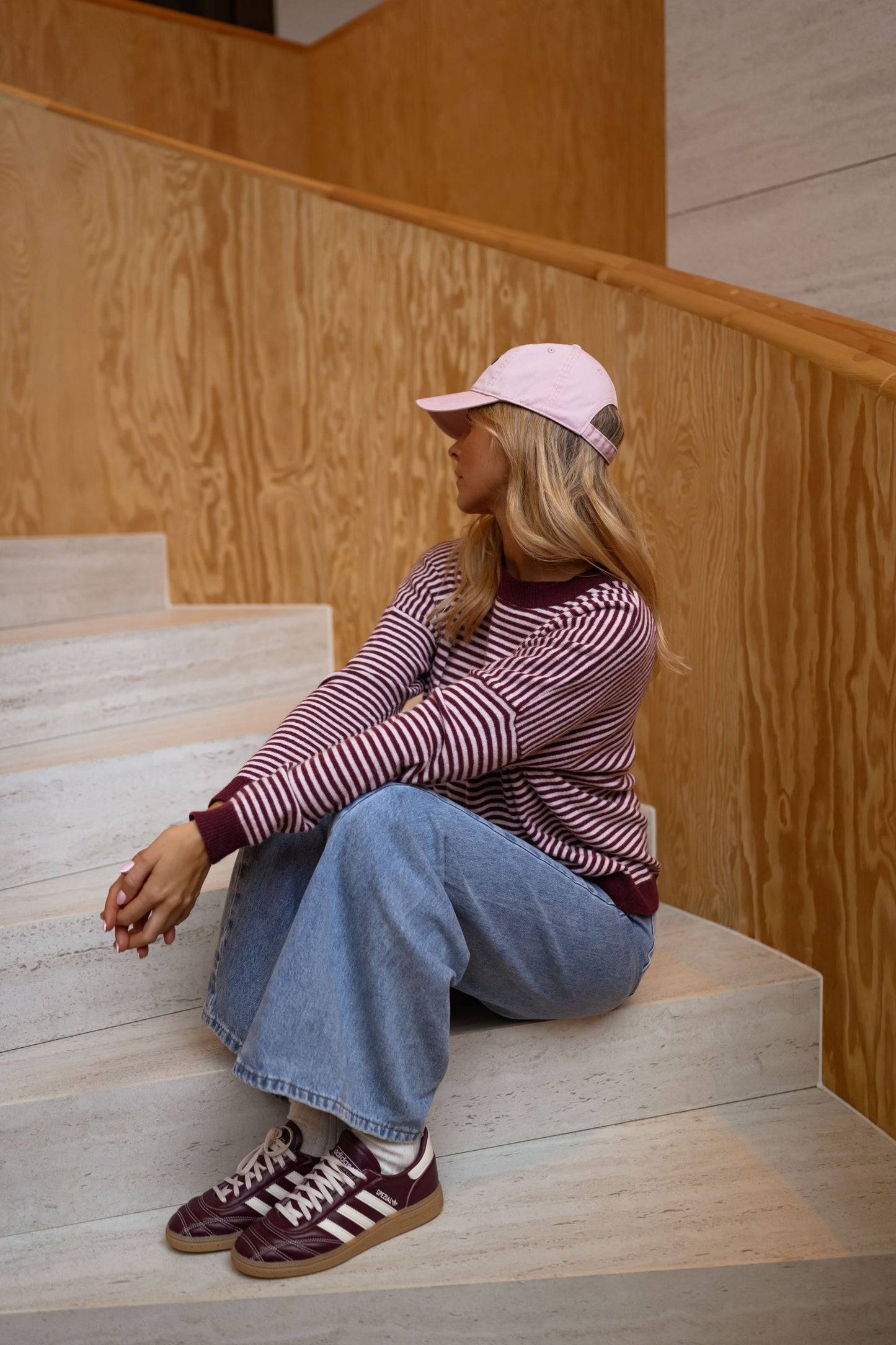 Pink and Red Striped Leona Sweater