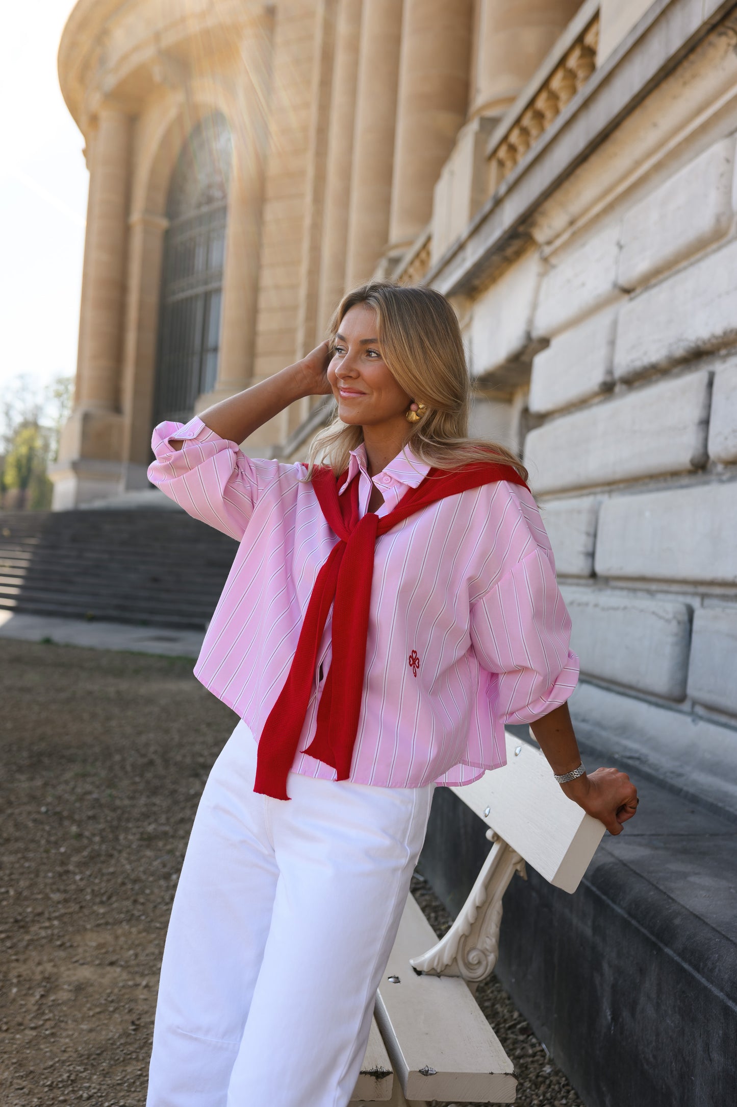 Pink Striped Robbie Shirt