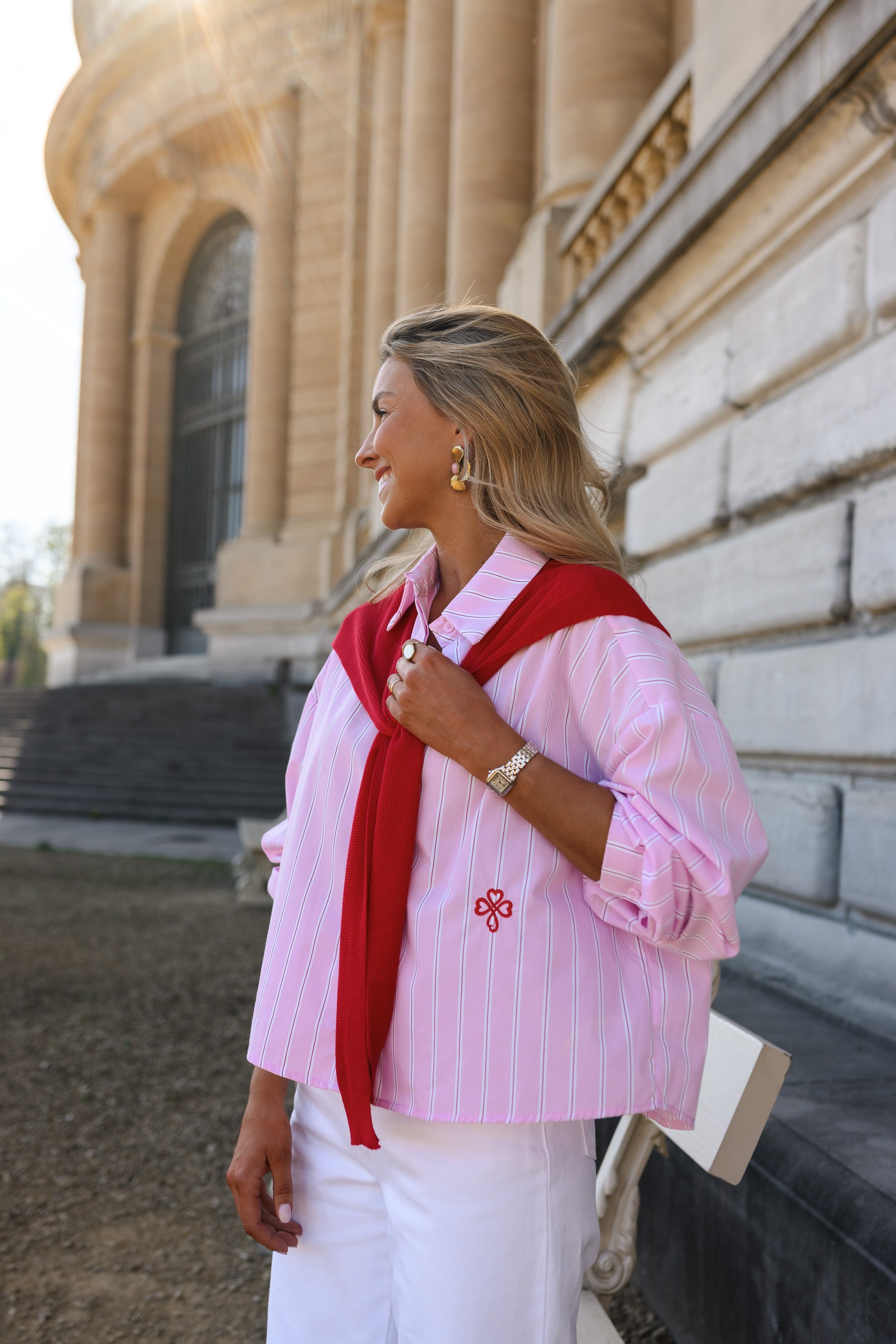 Pink Striped Robbie Shirt