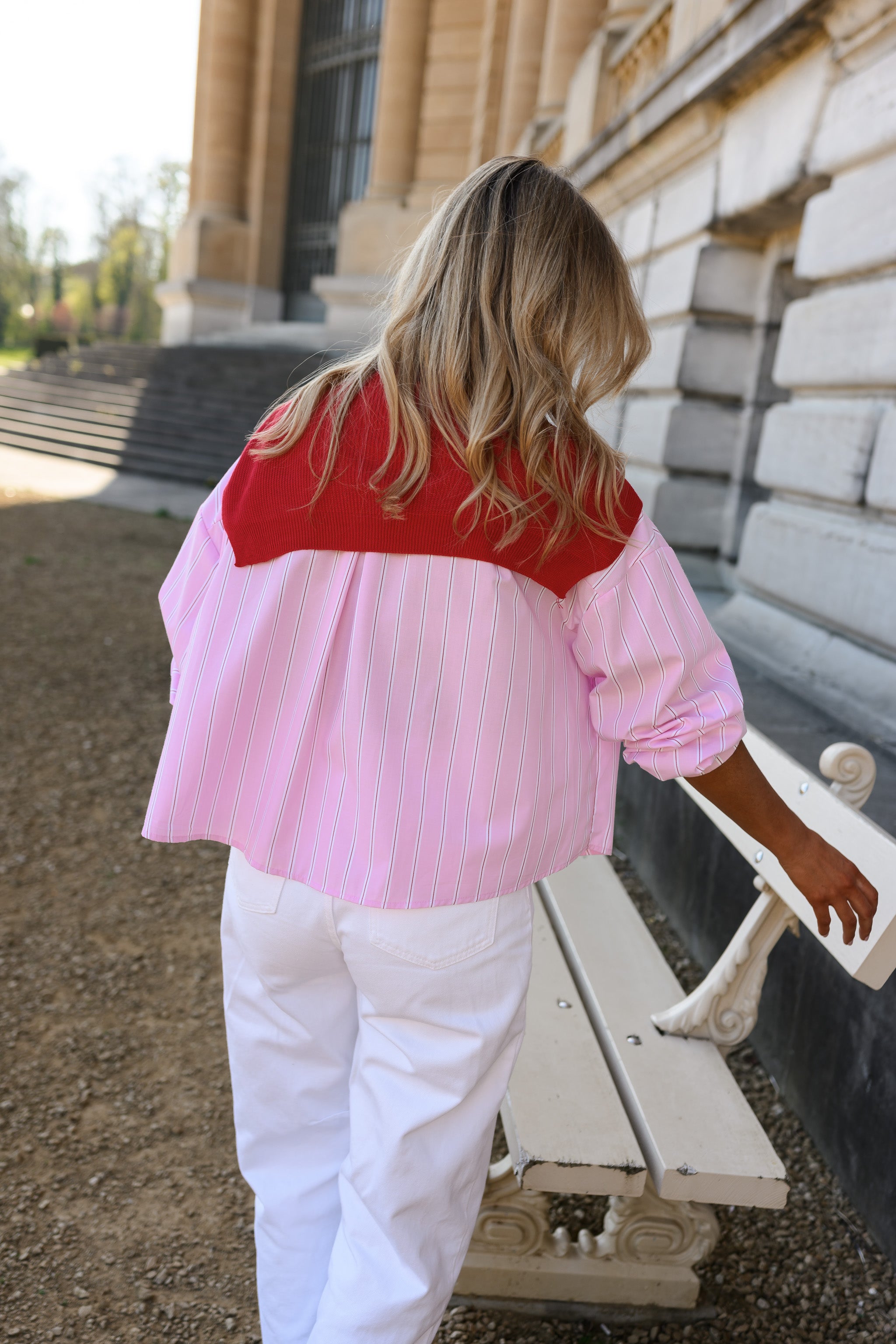 Pink Striped Robbie Shirt