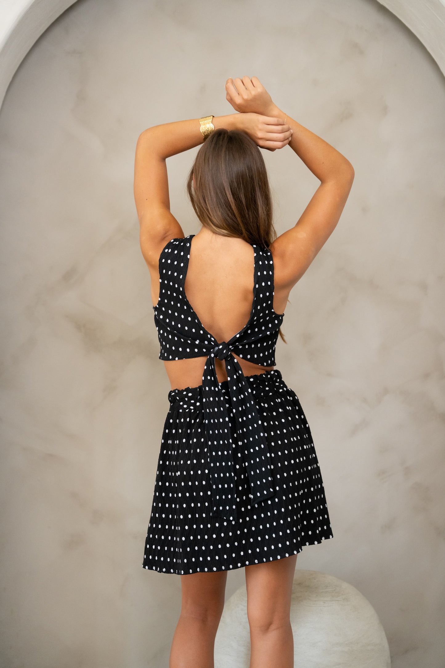 Black Polka Dots Pietra Top