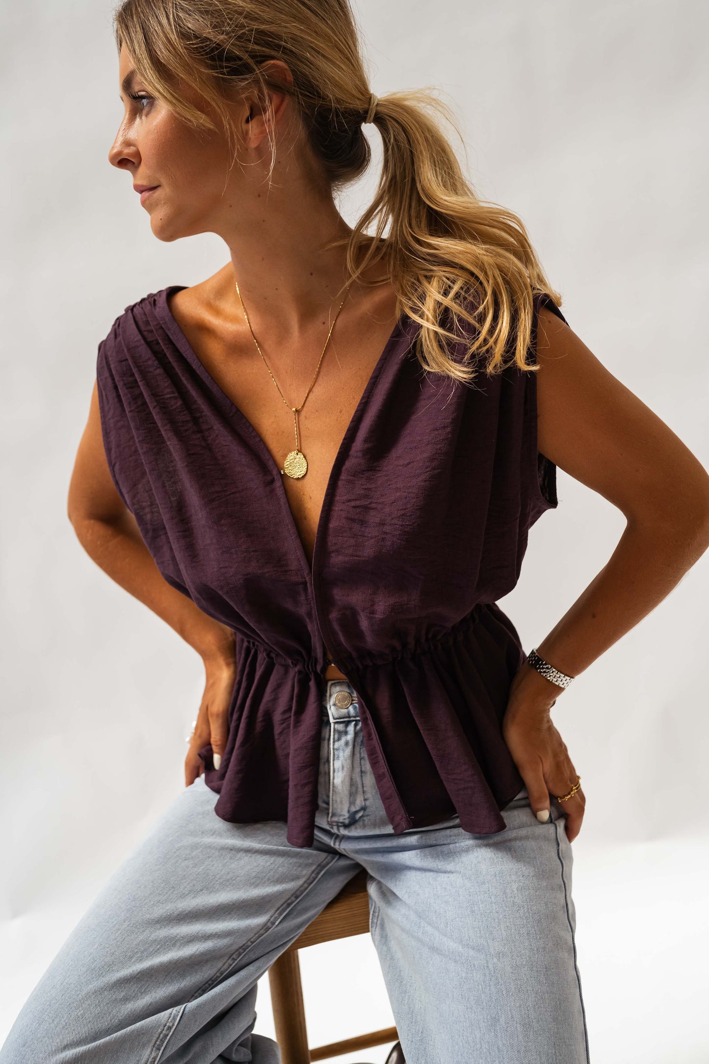 Purple Nola Top