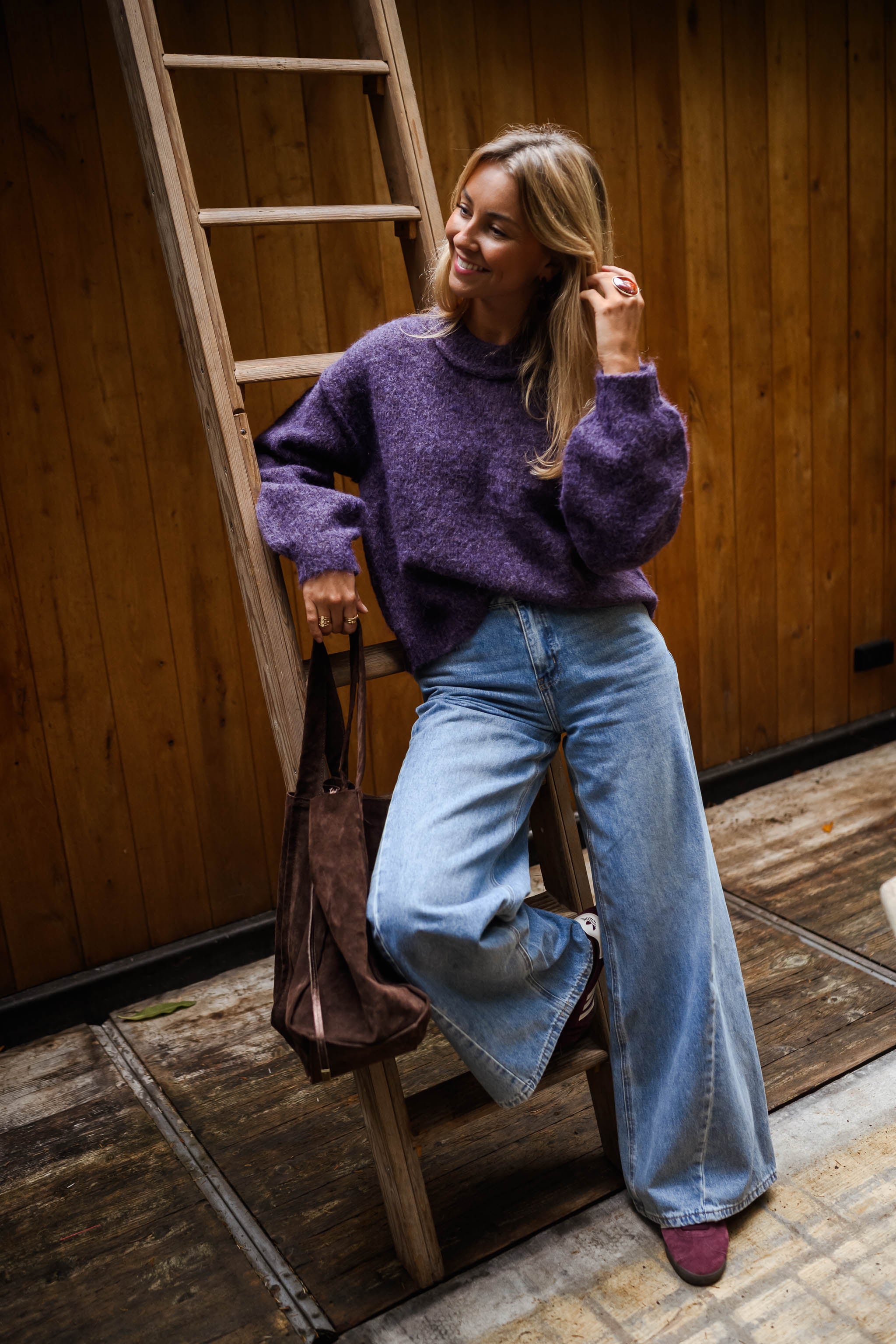 Purple Romeo Sweater