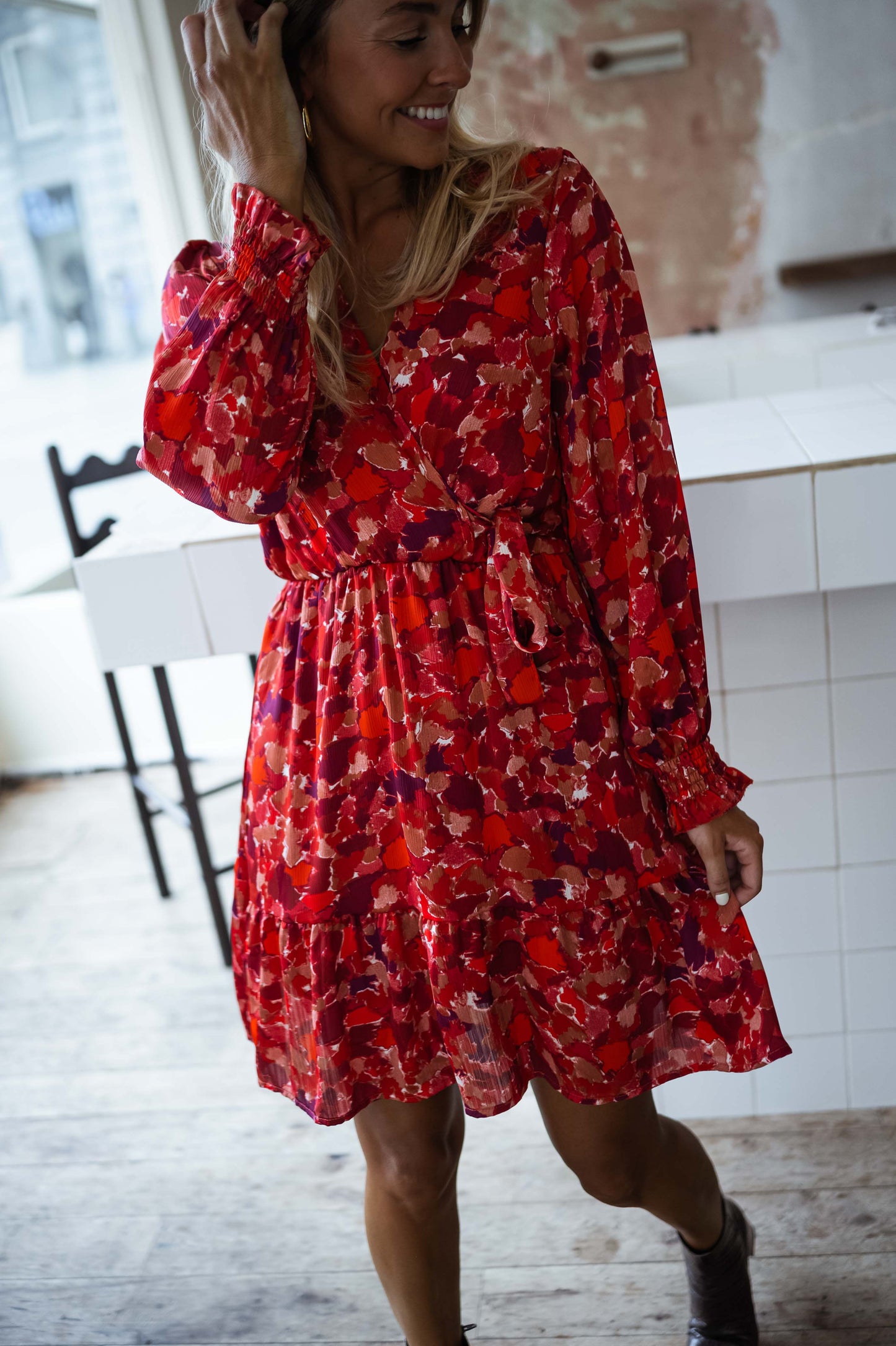 Red Basha Dress