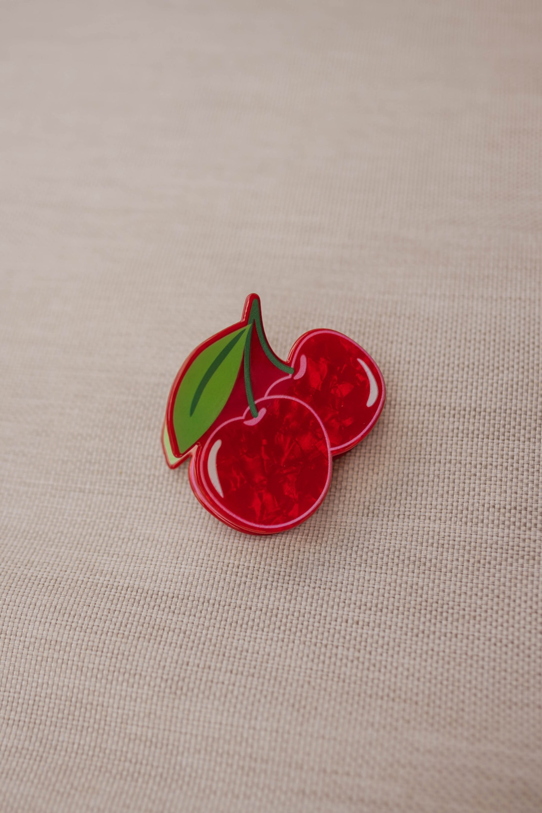 Red Cereza Hair Clip