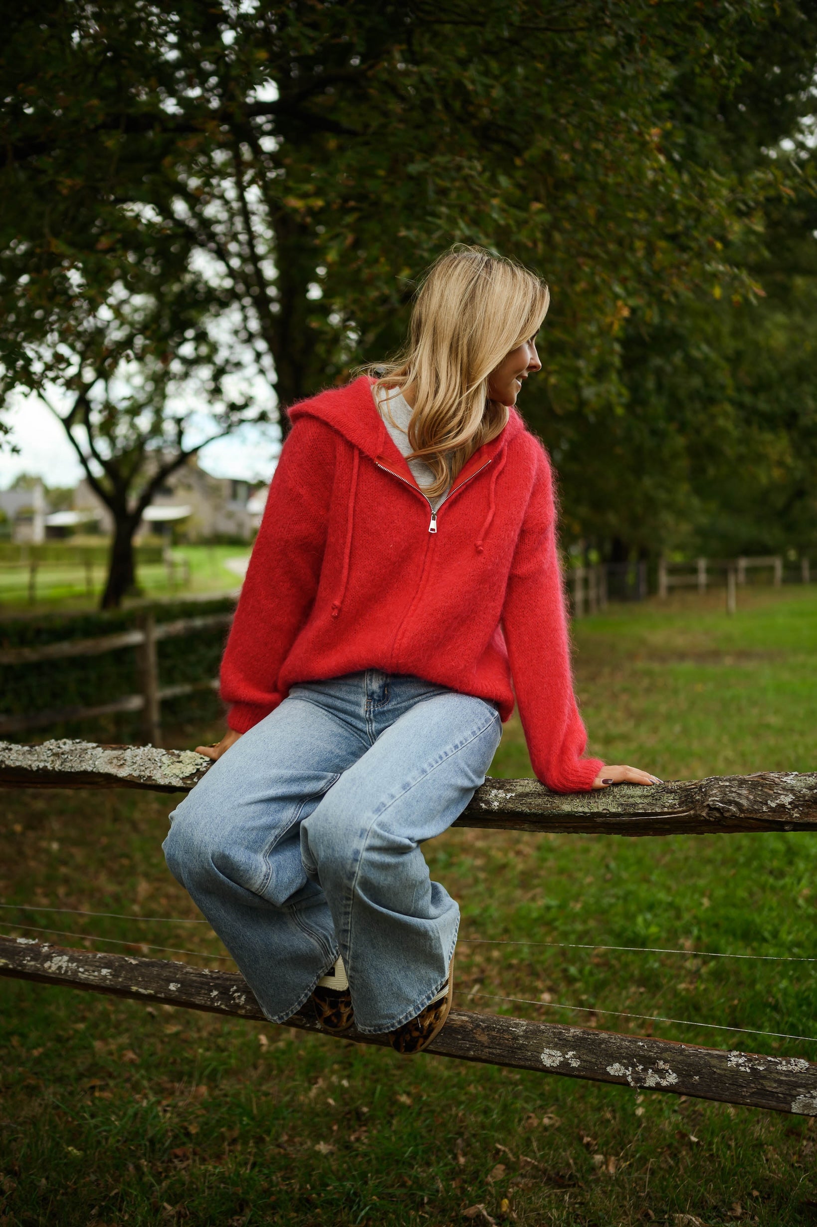 Red Jayde Cardigan