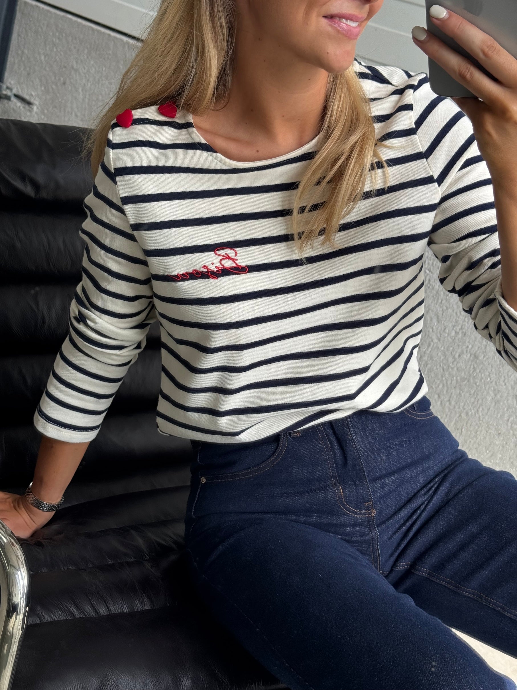 Striped Kiss T-shirt