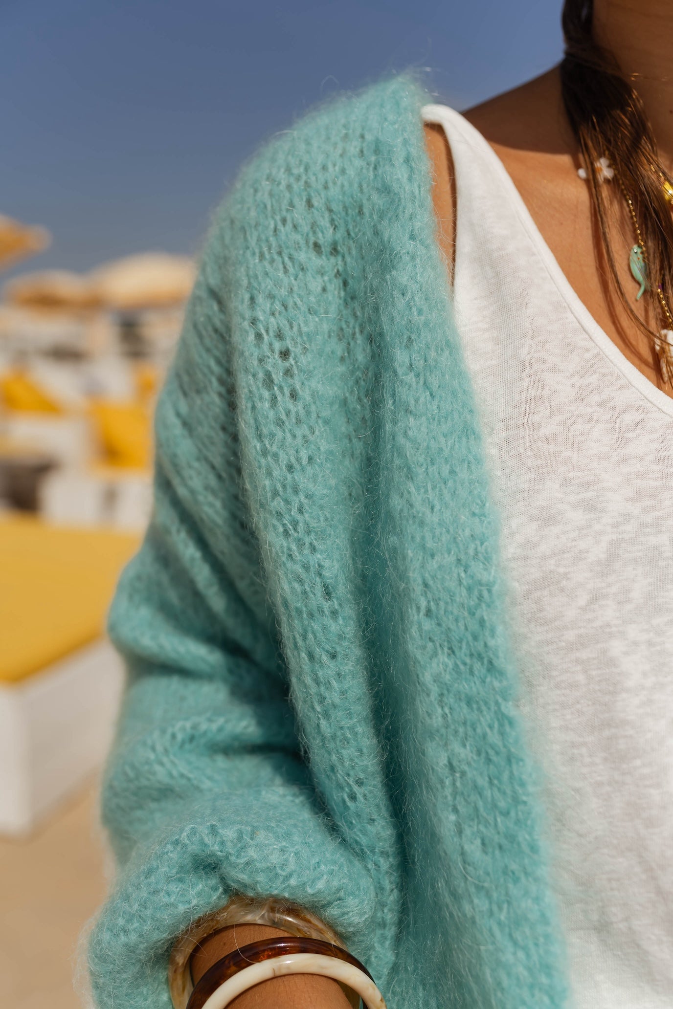 Turquoise Alina Cardigan