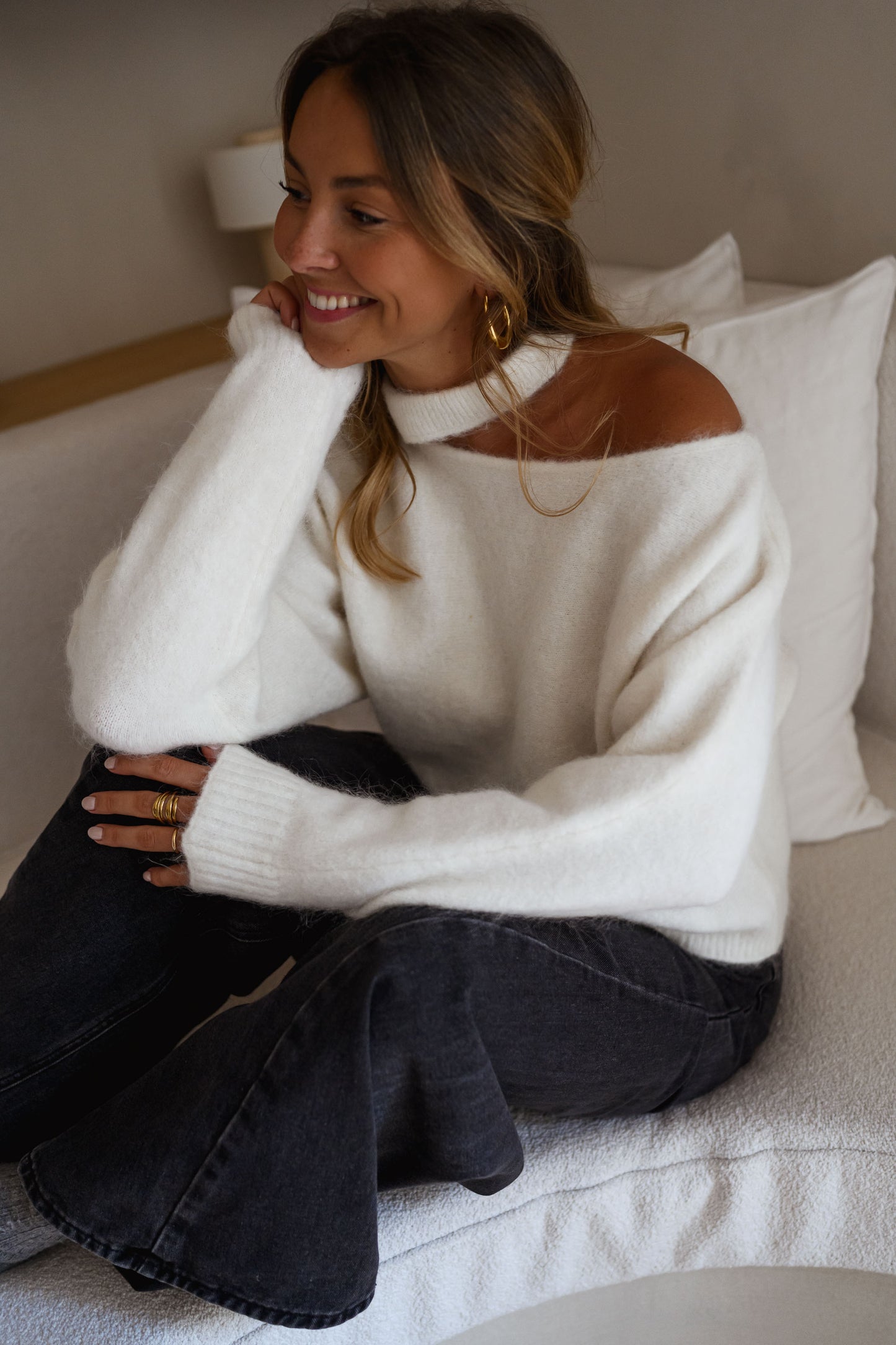 White Nuala Sweater