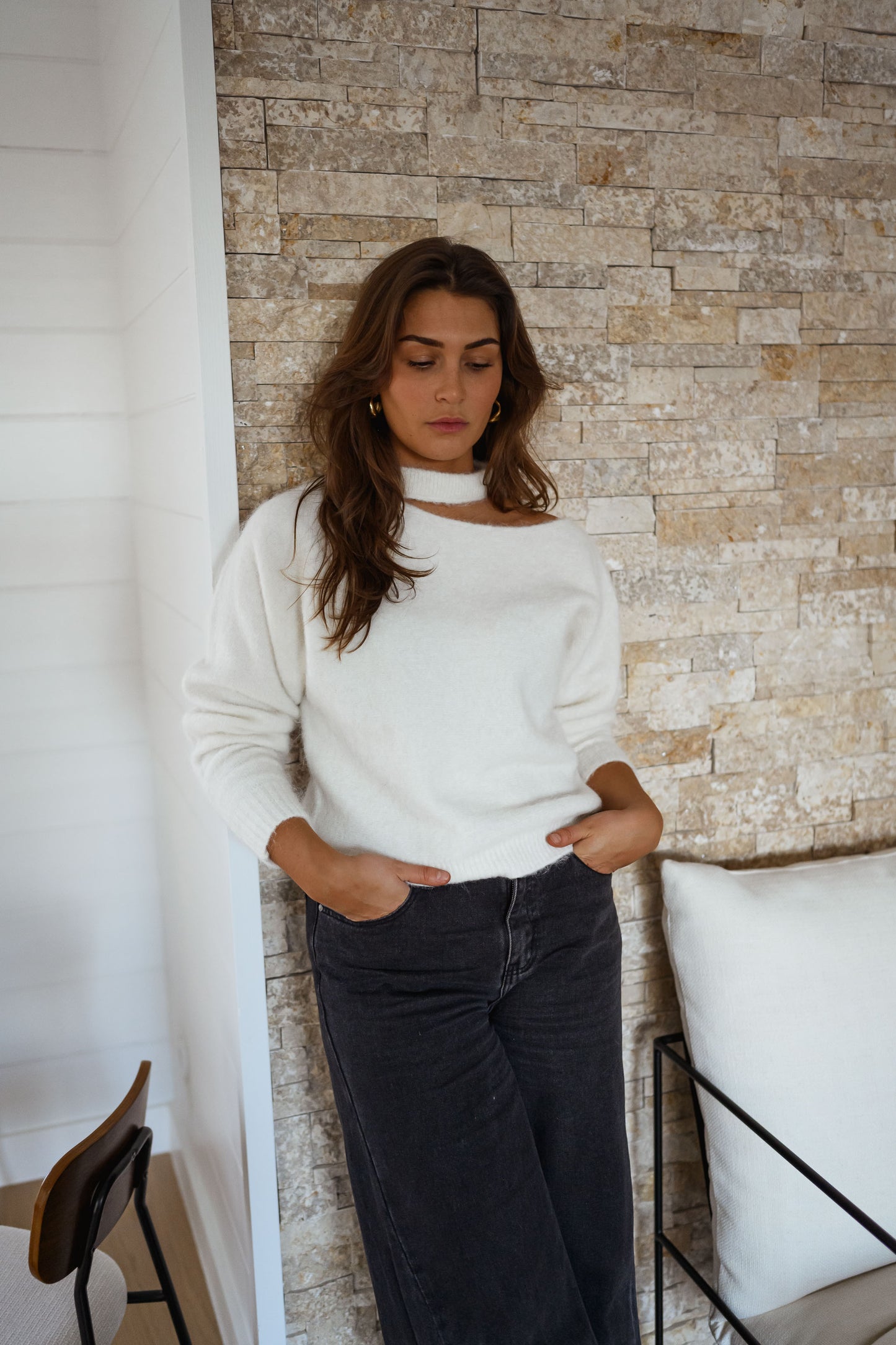 White Nuala Sweater