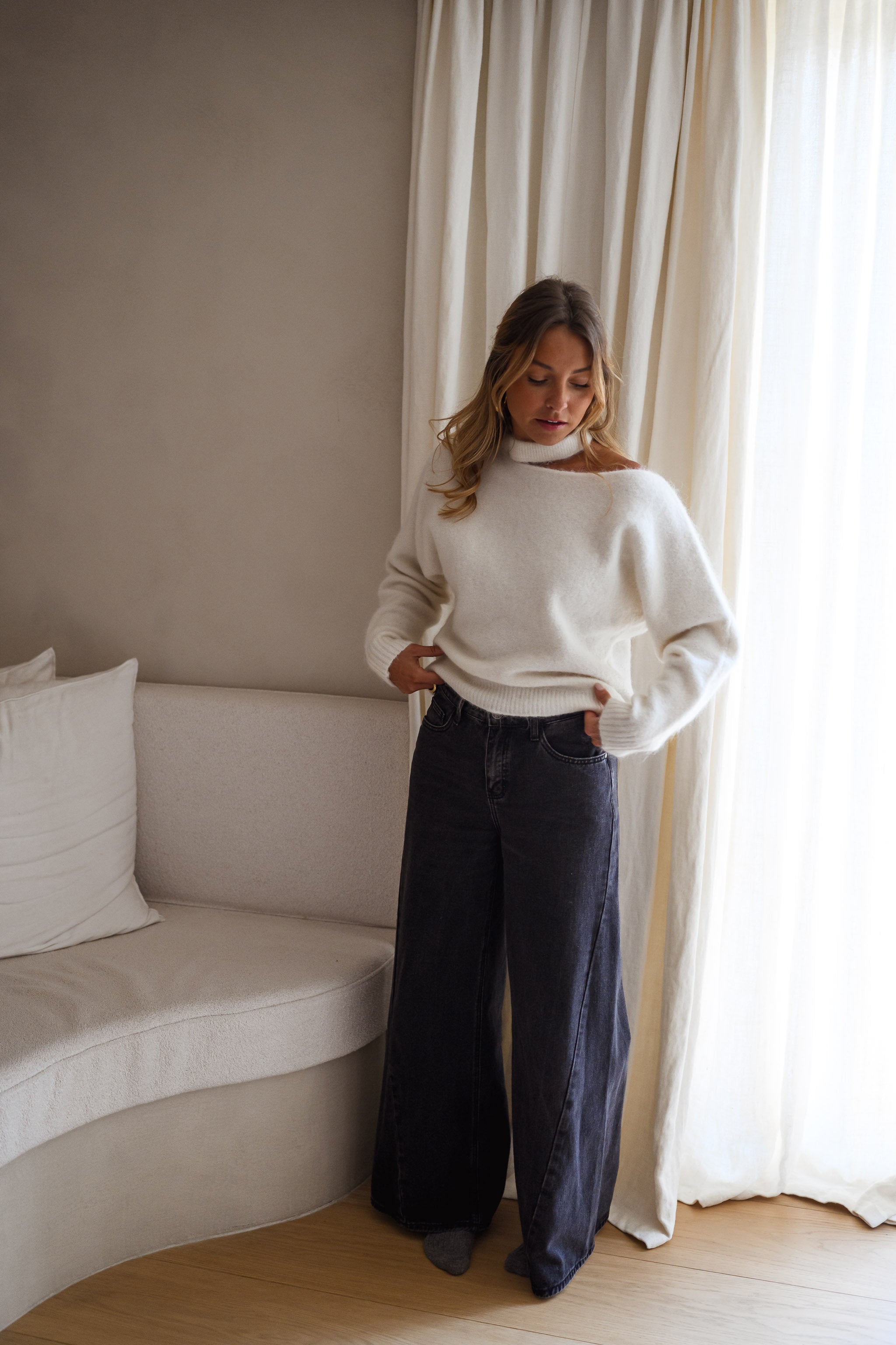 White Nuala Sweater