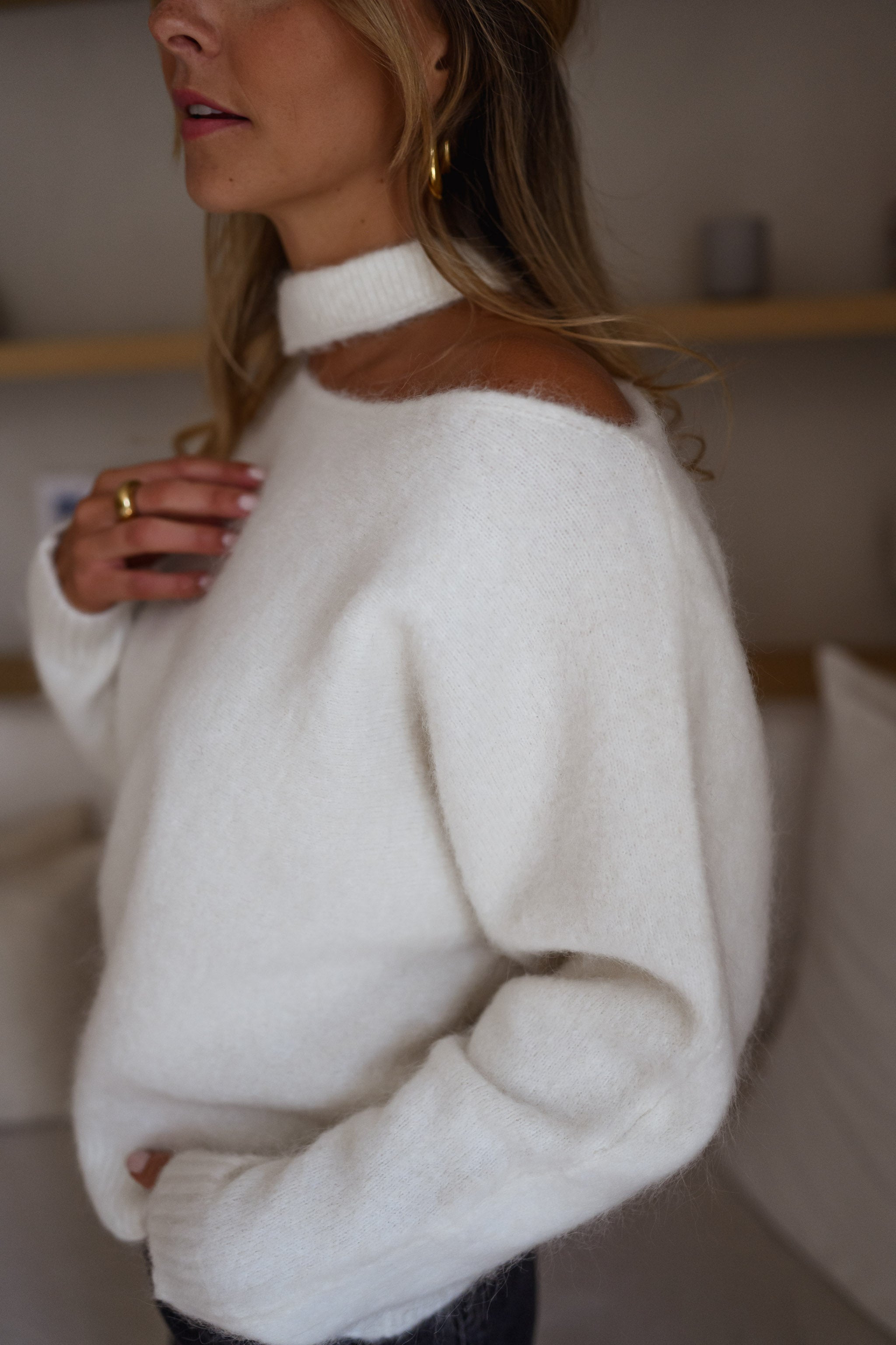 White Nuala Sweater