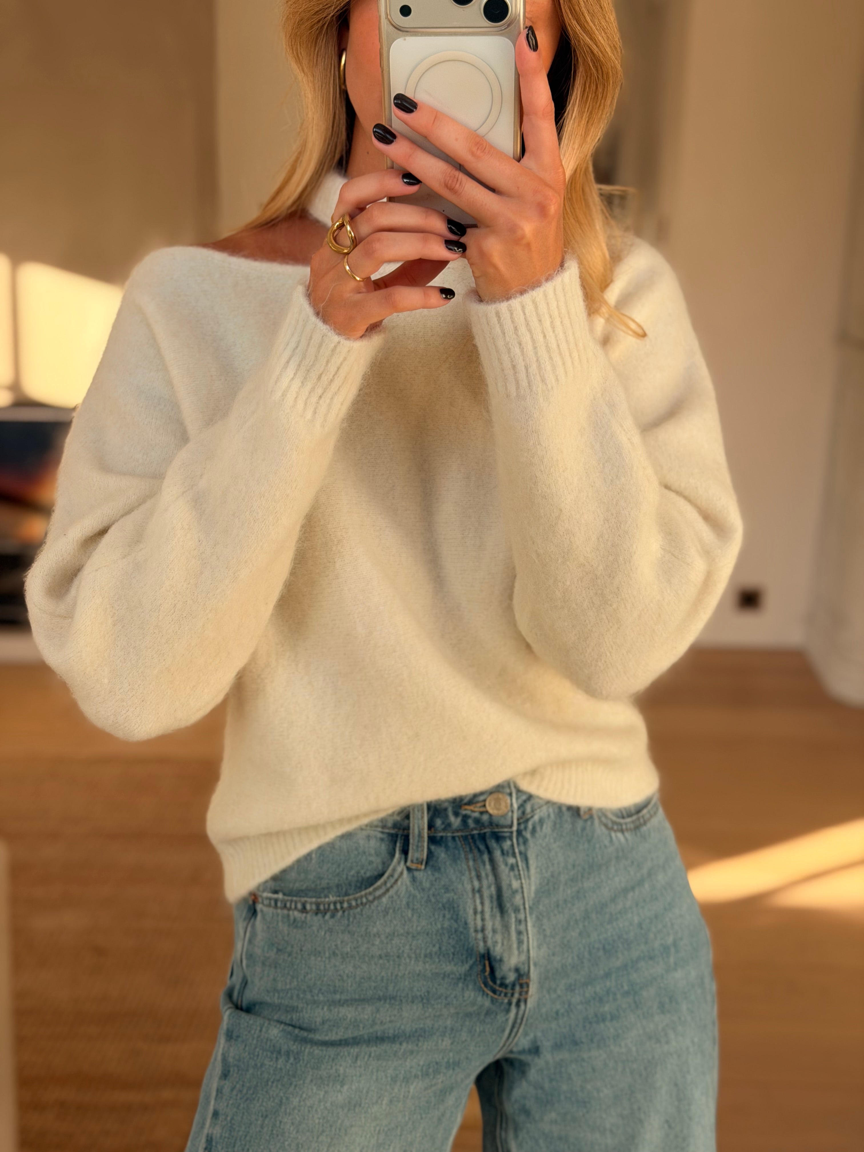 White Nuala Sweater