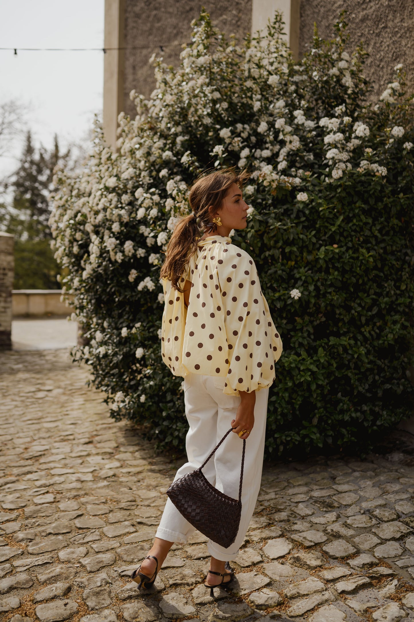 Yellow Polka Dot Laurya Blouse