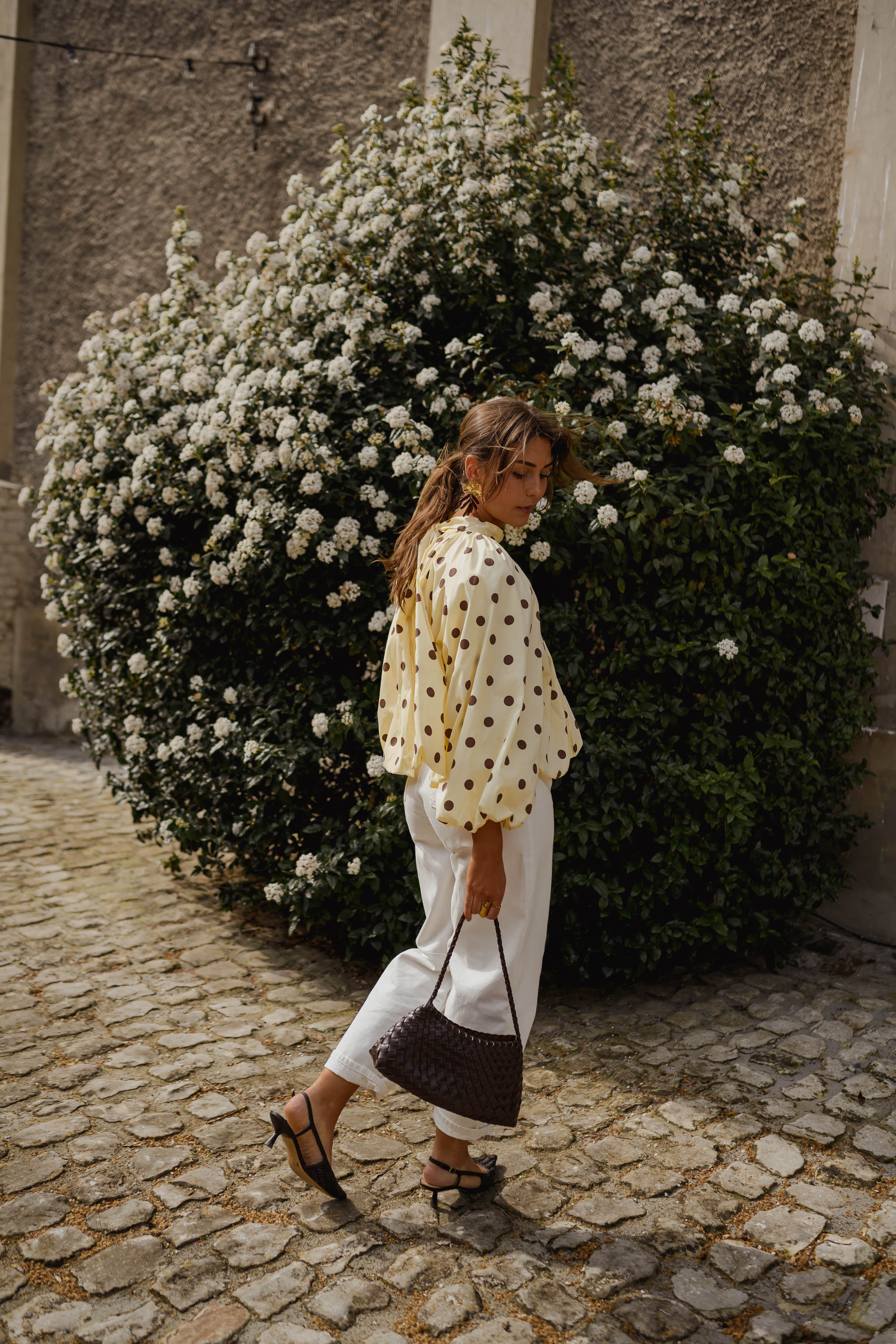 Yellow Polka Dot Laurya Blouse