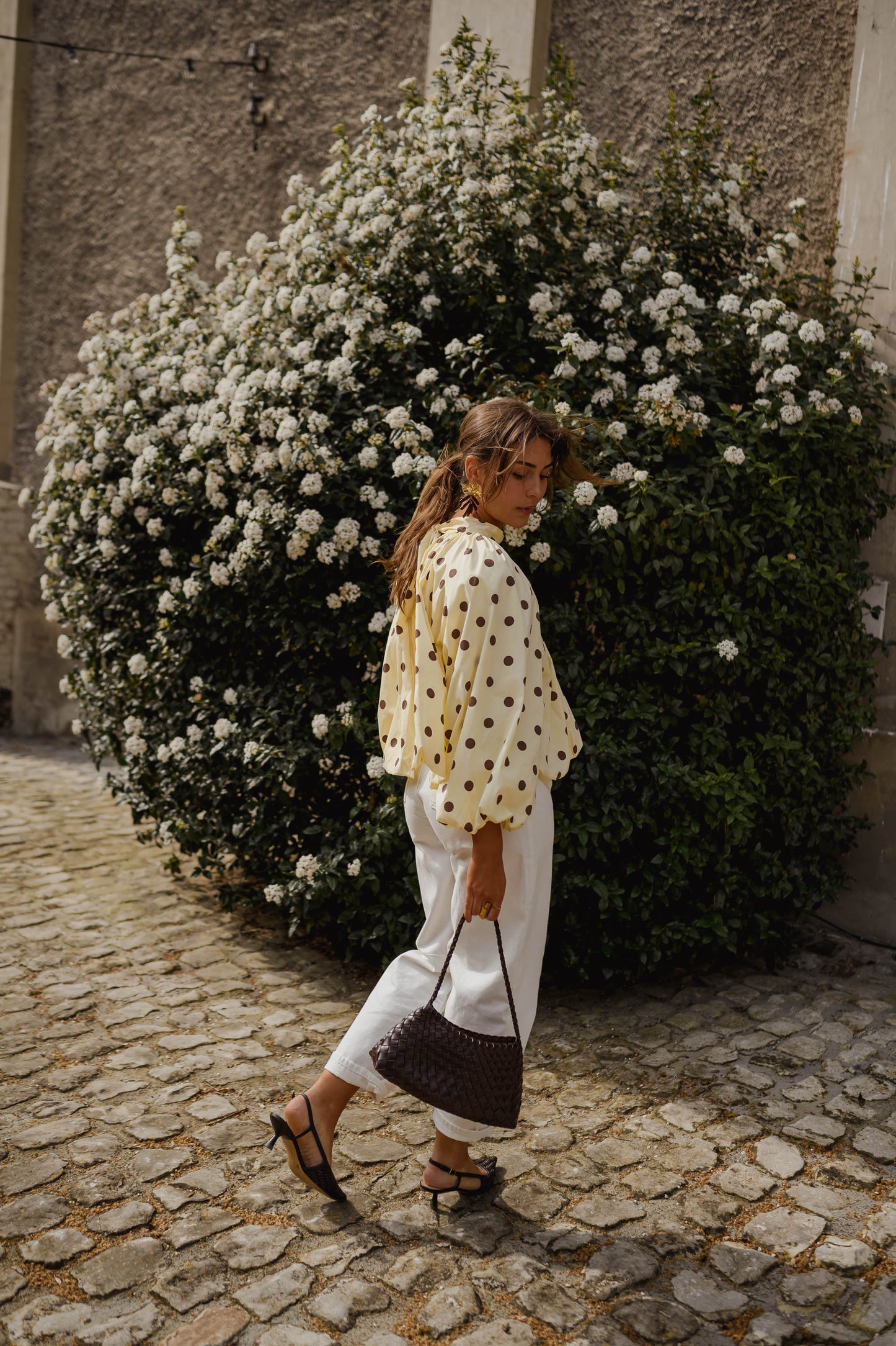 Yellow Polka Dot Laurya Blouse