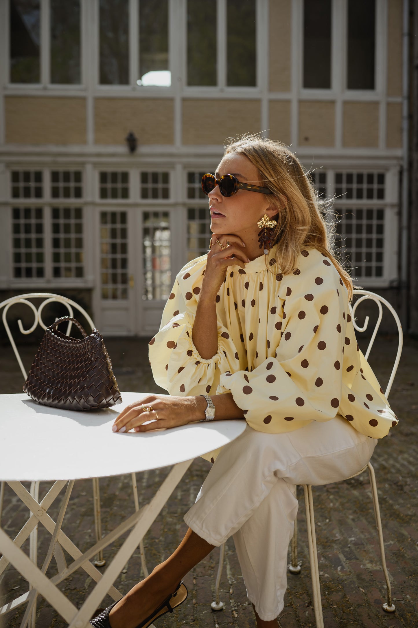 Yellow Polka Dot Laurya Blouse