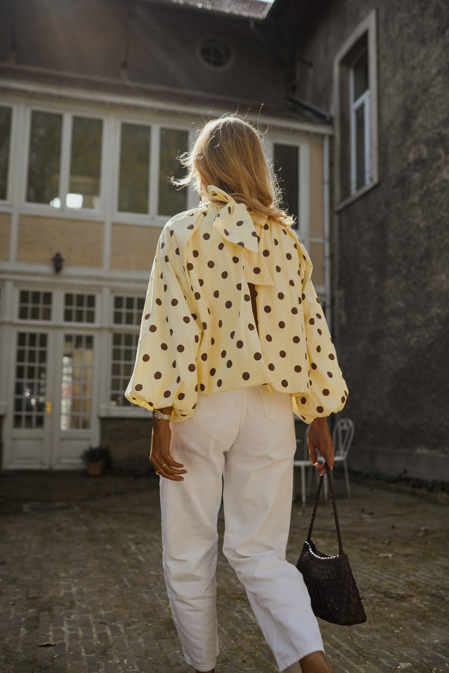 Yellow Polka Dot Laurya Blouse