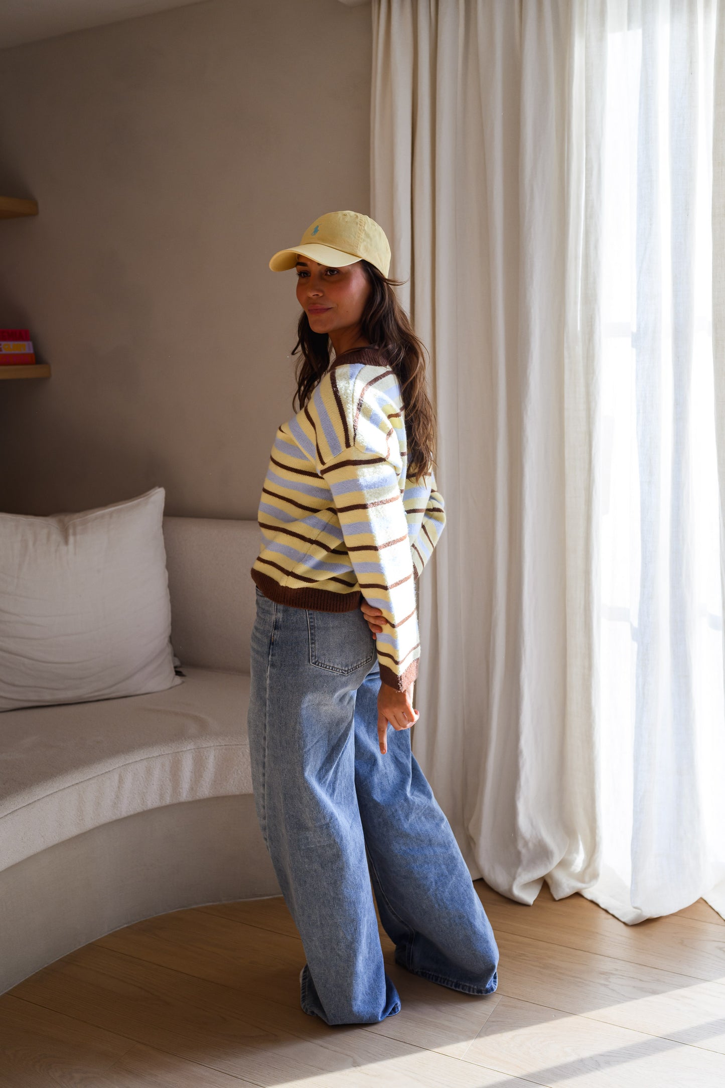 Yellow Striped Bianca Cardigan