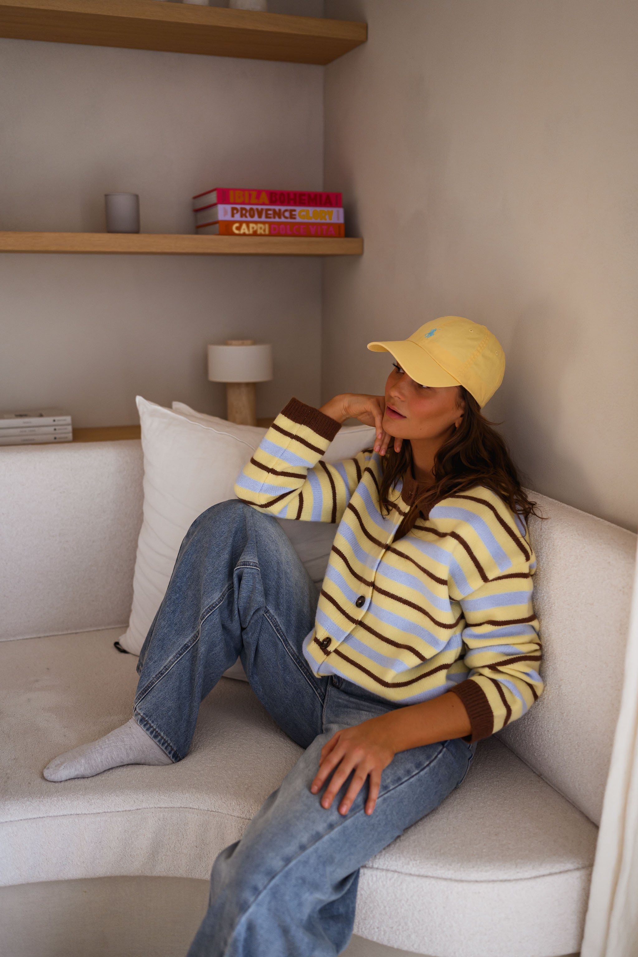 Yellow Striped Bianca Cardigan