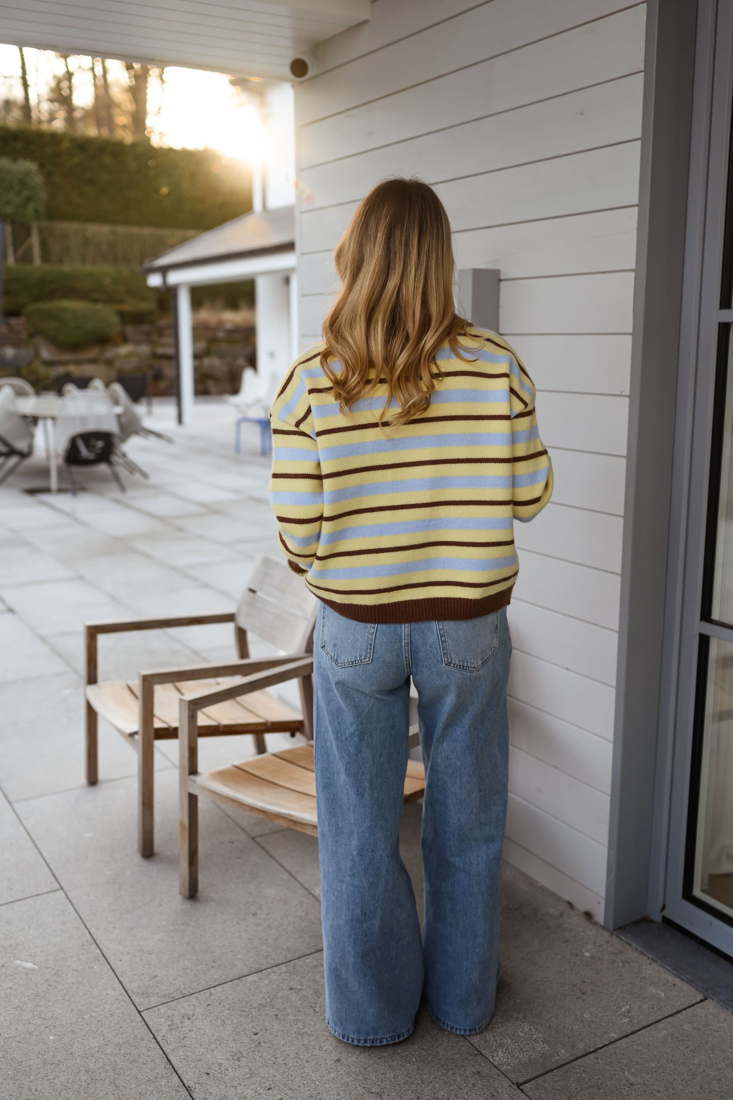 Yellow Striped Bianca Cardigan