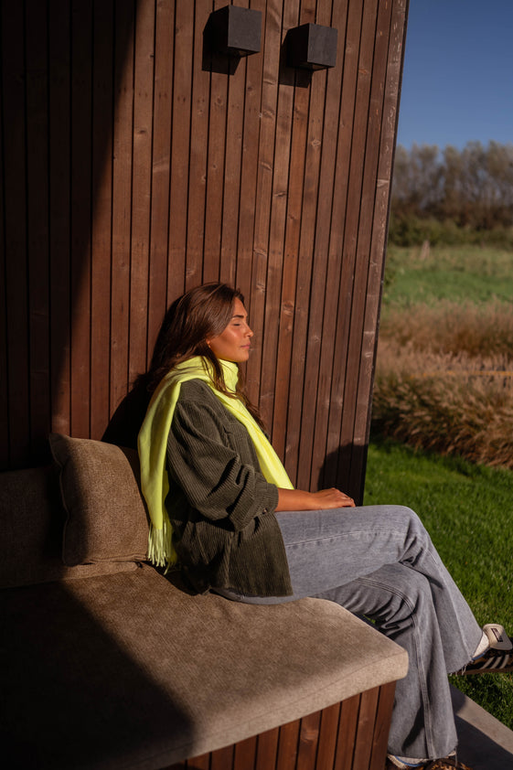 Yellow Cashmere Ronald Scarf