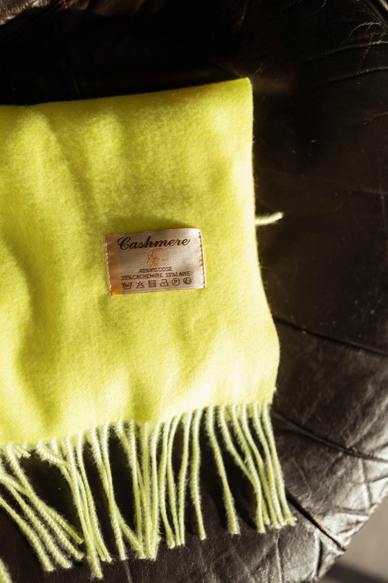 Yellow Cashmere Ronald Scarf