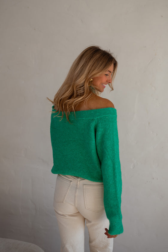 Green Piper Sweater