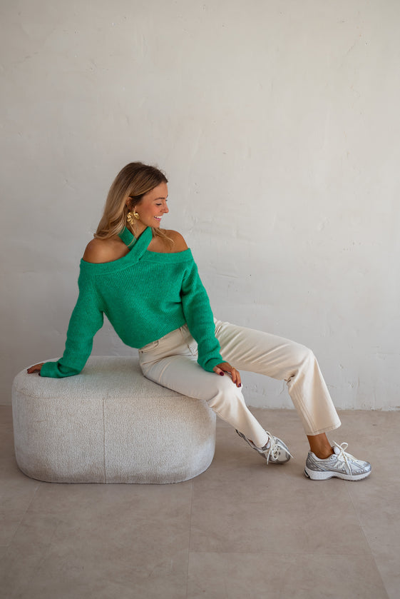 Green Piper Sweater