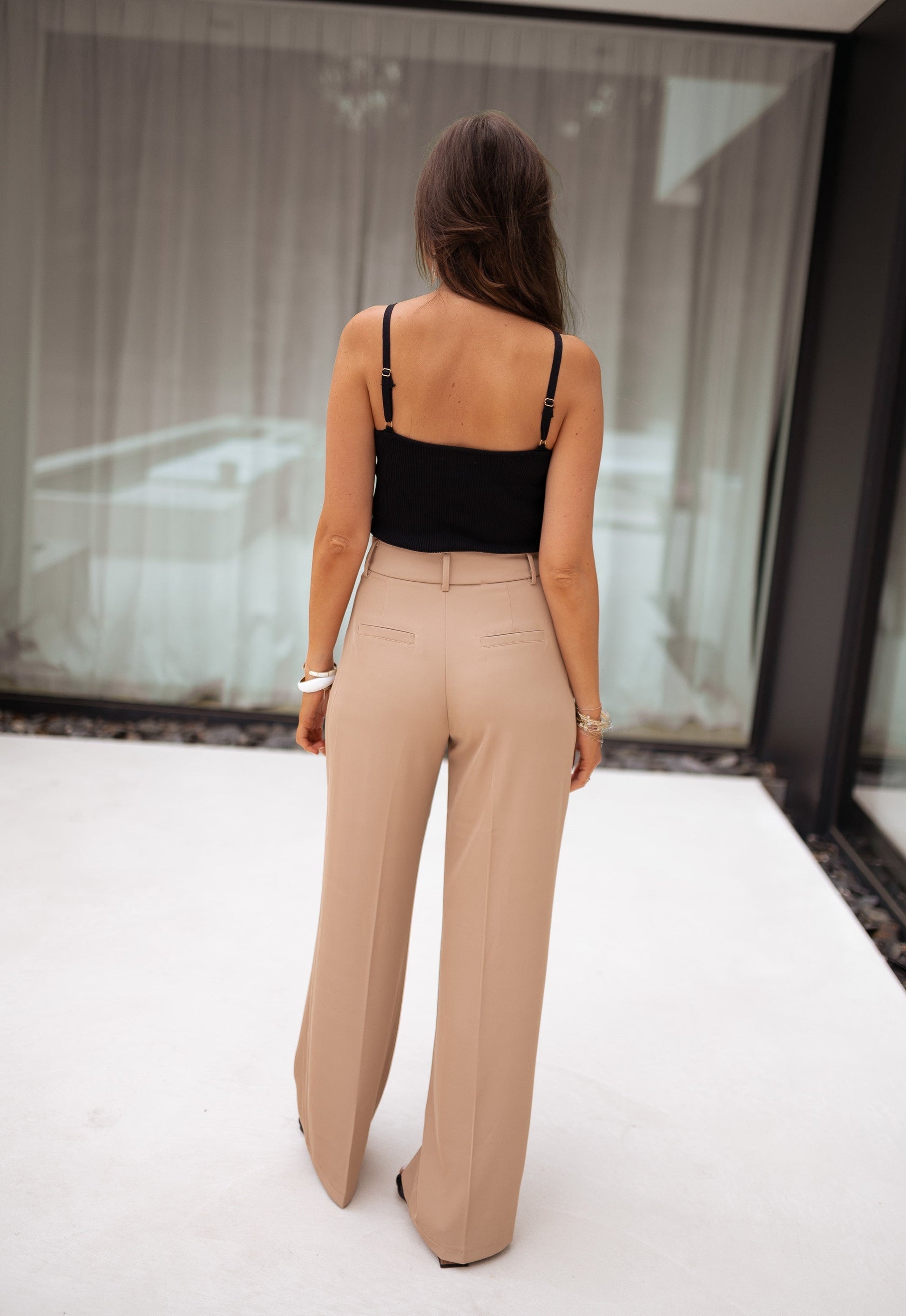 Beige Victor Pants - Easy Clothes North America