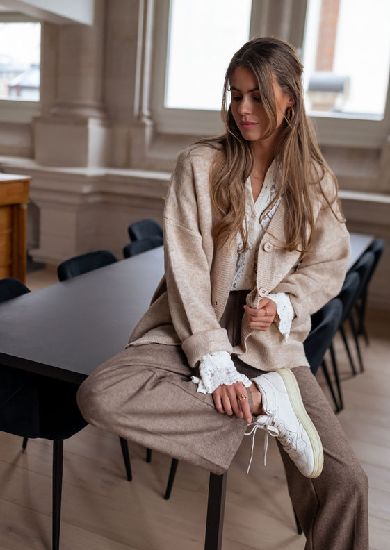 Beige Villers Cardigan