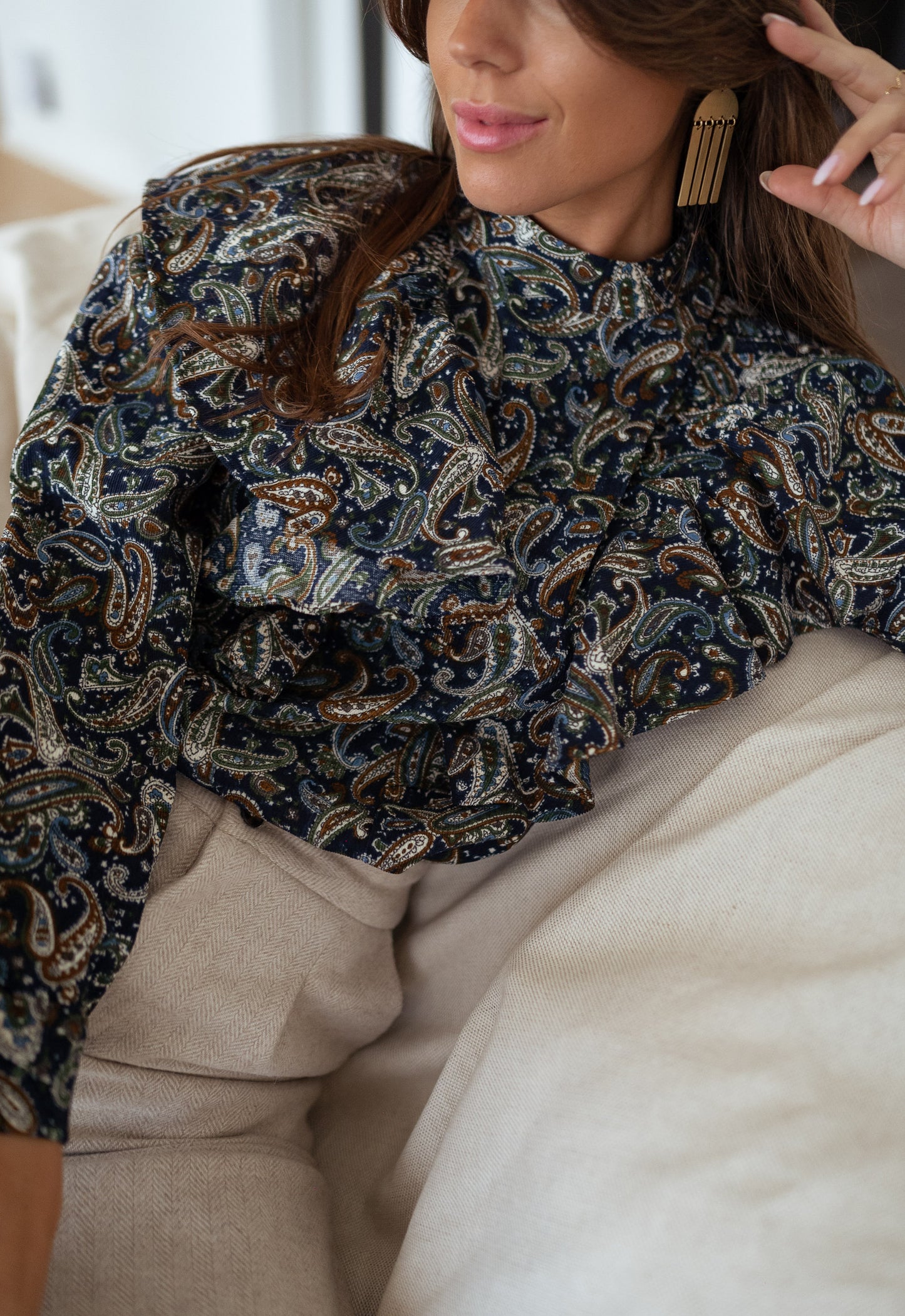 Patterned Meline Blouse