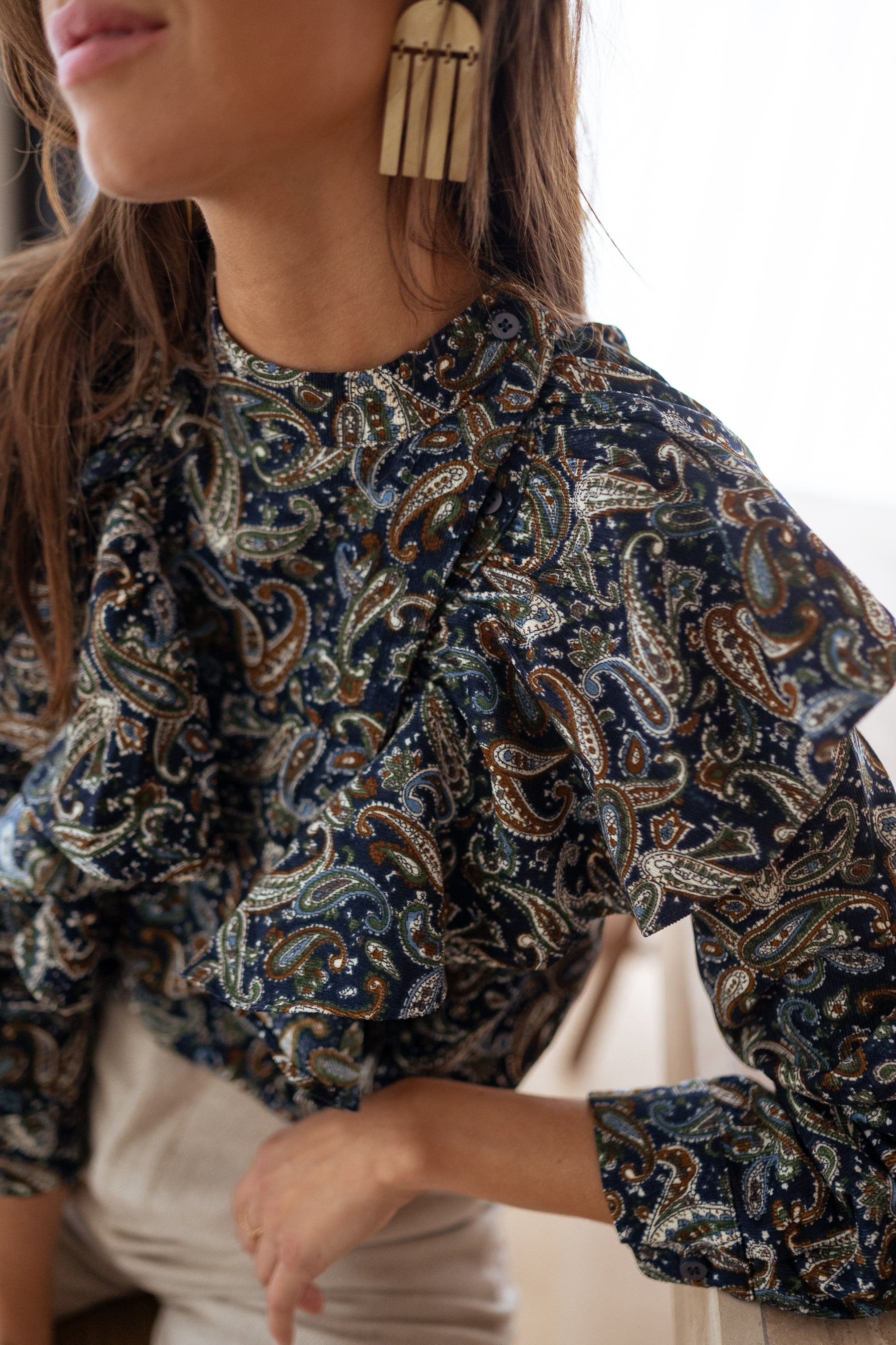 Patterned Meline Blouse