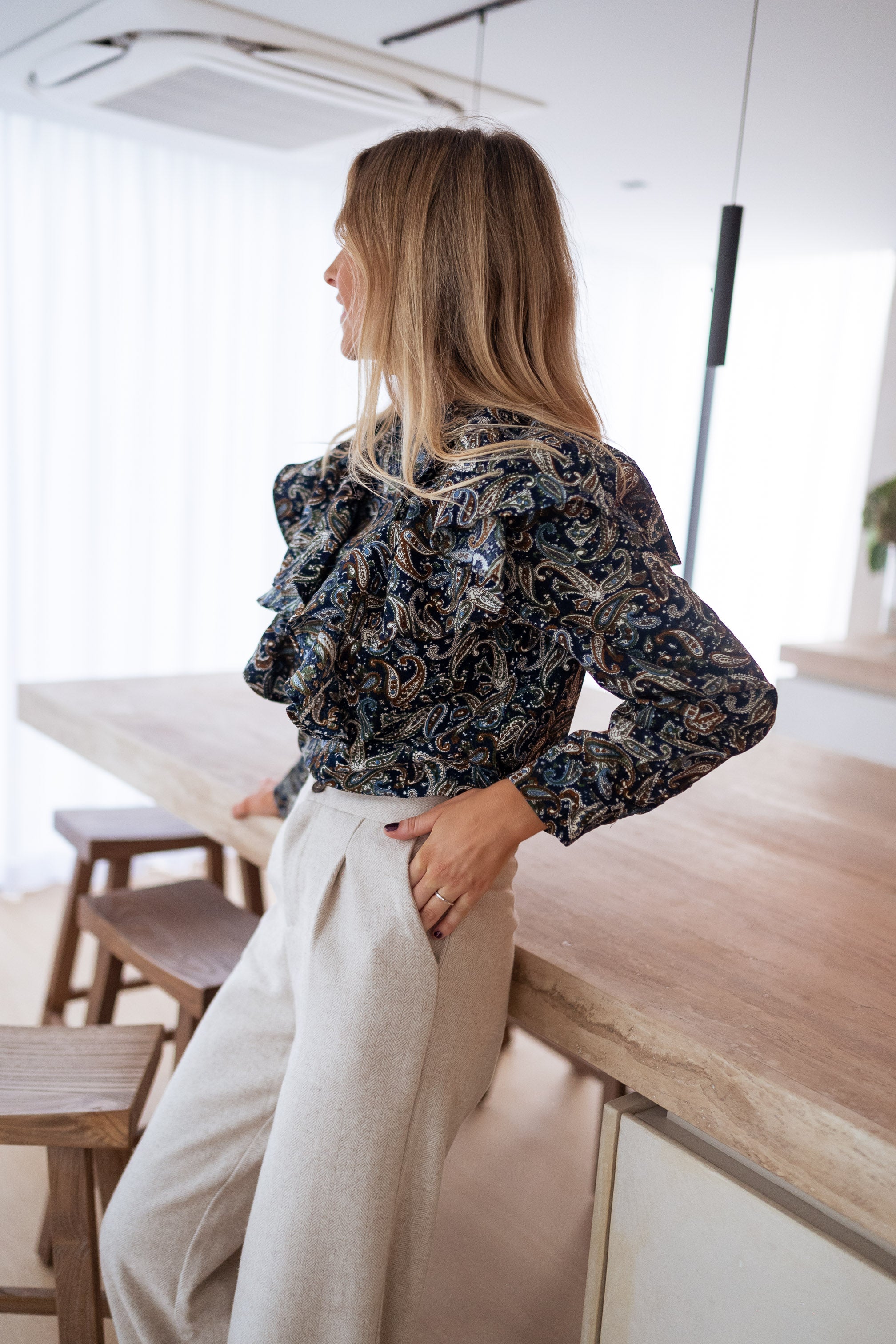 Patterned Meline Blouse