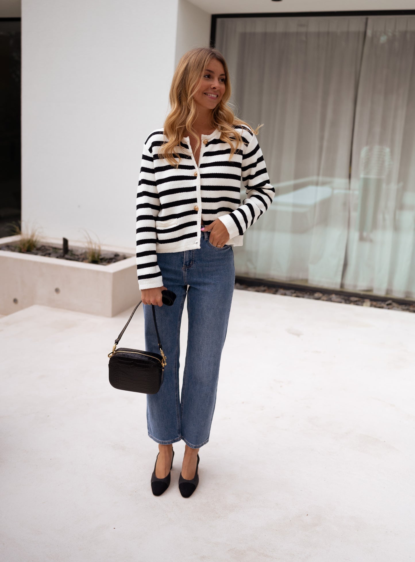 Striped Jeanne Cardigan