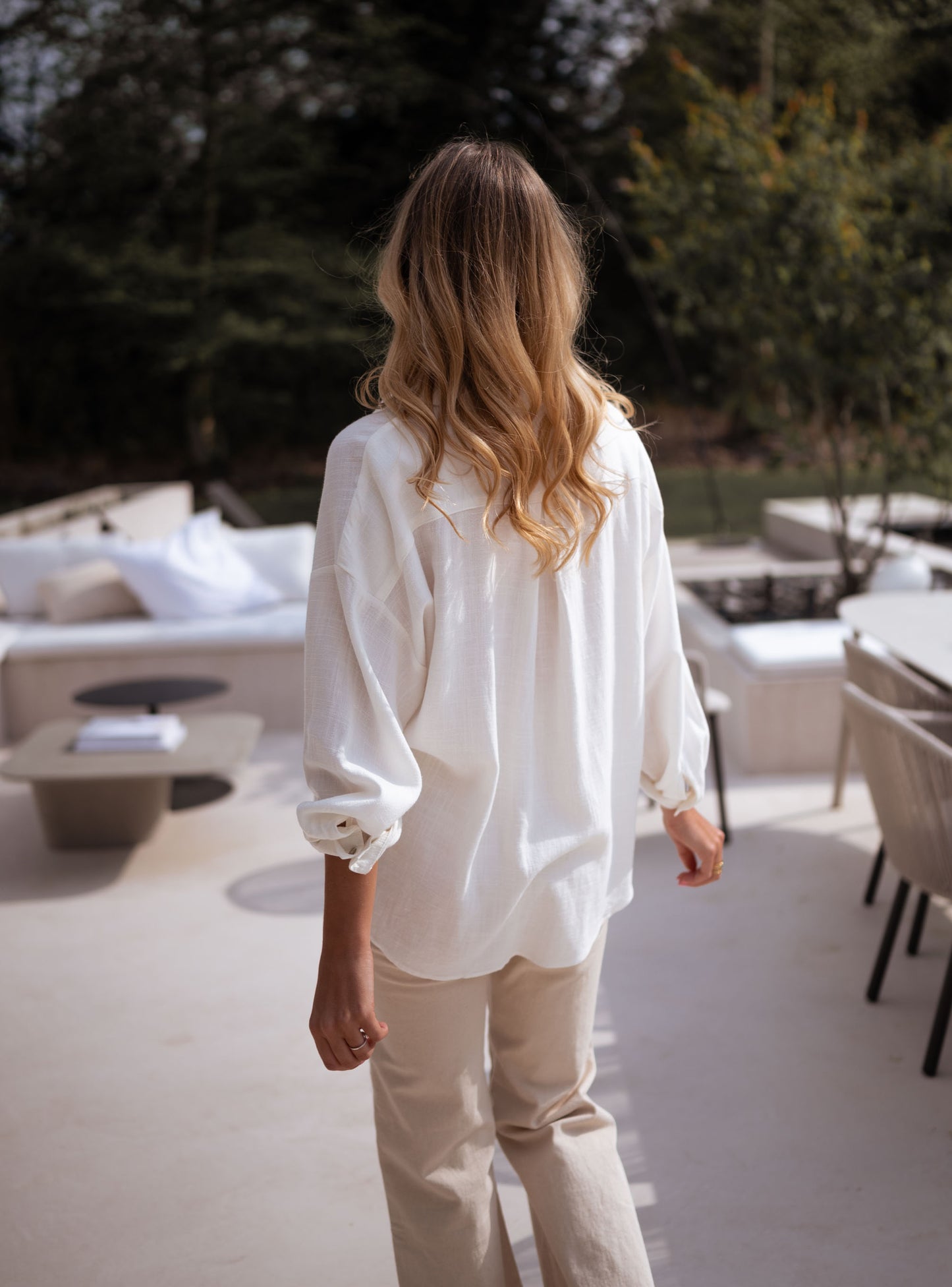 Ecru Blanca Linen Shirt